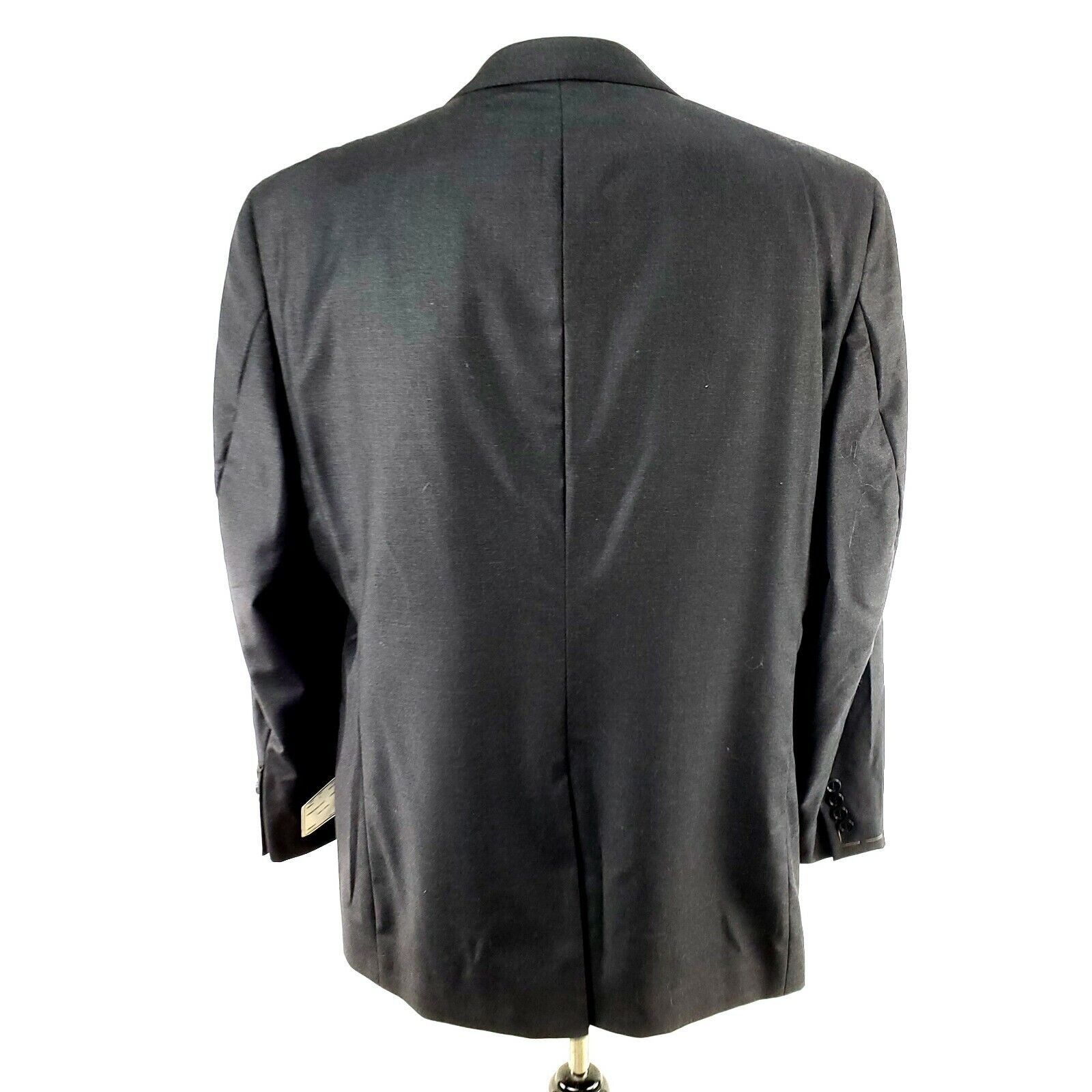 Jos. A. Bank NEW Jos A Bank Signature Gold 44R 2 Button Charcoal Gray Woo Size 44R - 6 Thumbnail