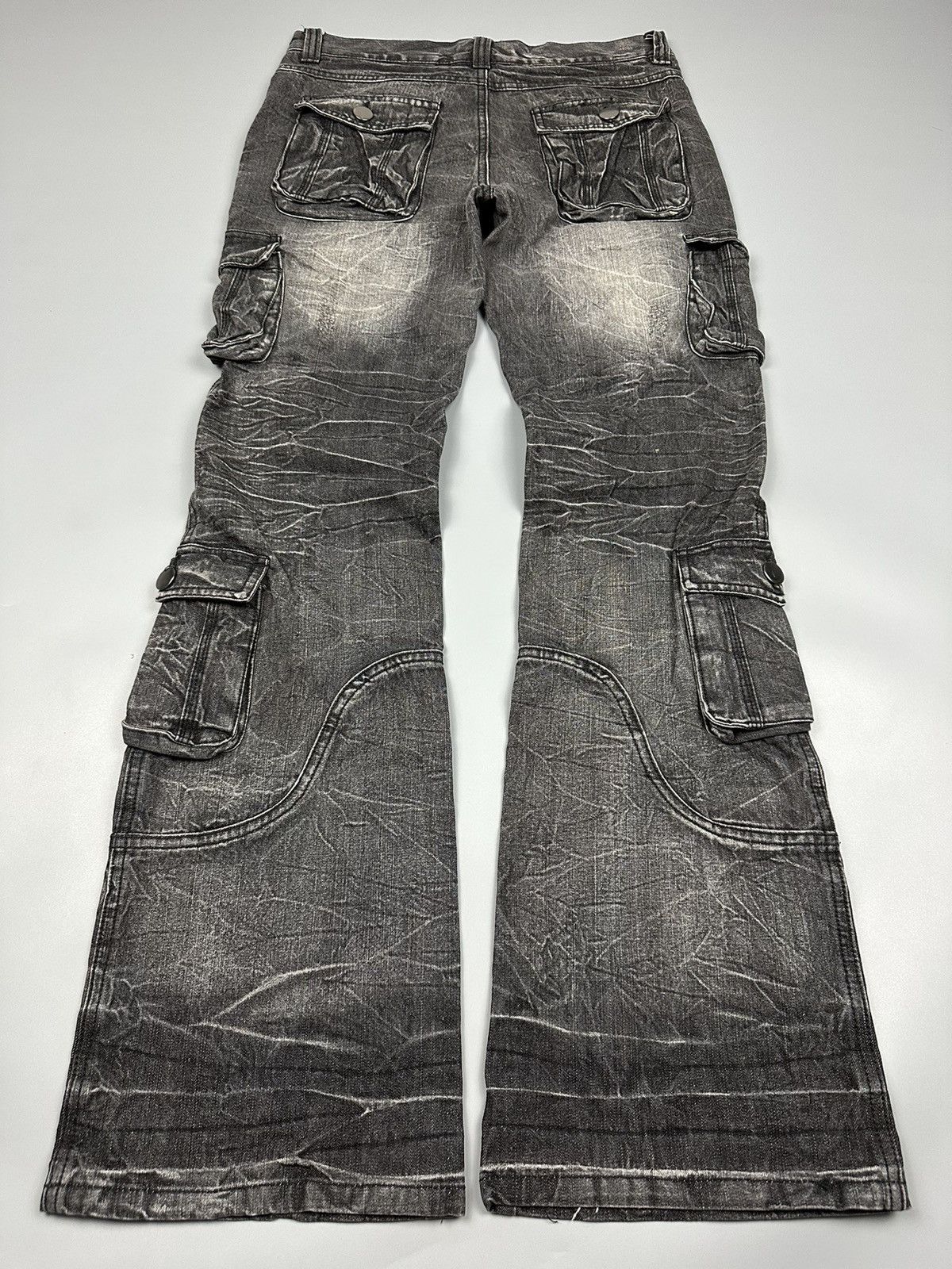 If Six Was Nine × Le Grande Bleu (L.G.B.) 🔥Sick🔥Seditionaries Lowbox Multipocket Whiskered Flare Denim Size US 33 - 4 Thumbnail