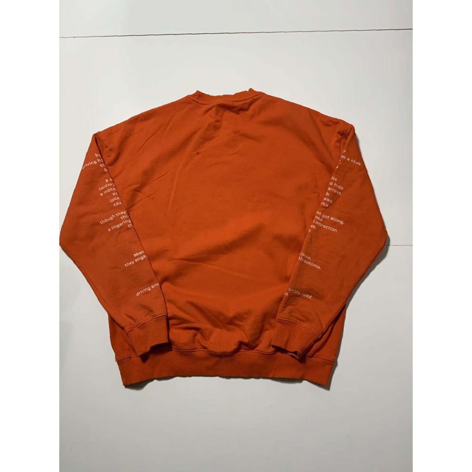 Pleasures PLEASURES Now Teenage Lovers Embroidered Orange Fleece Crewneck Sweatshirt XL Men Size XL Orange Embroidered Pullover Crewneck Sweatshirt Size US XL / EU 56 / 4 - 2 Thumbnail