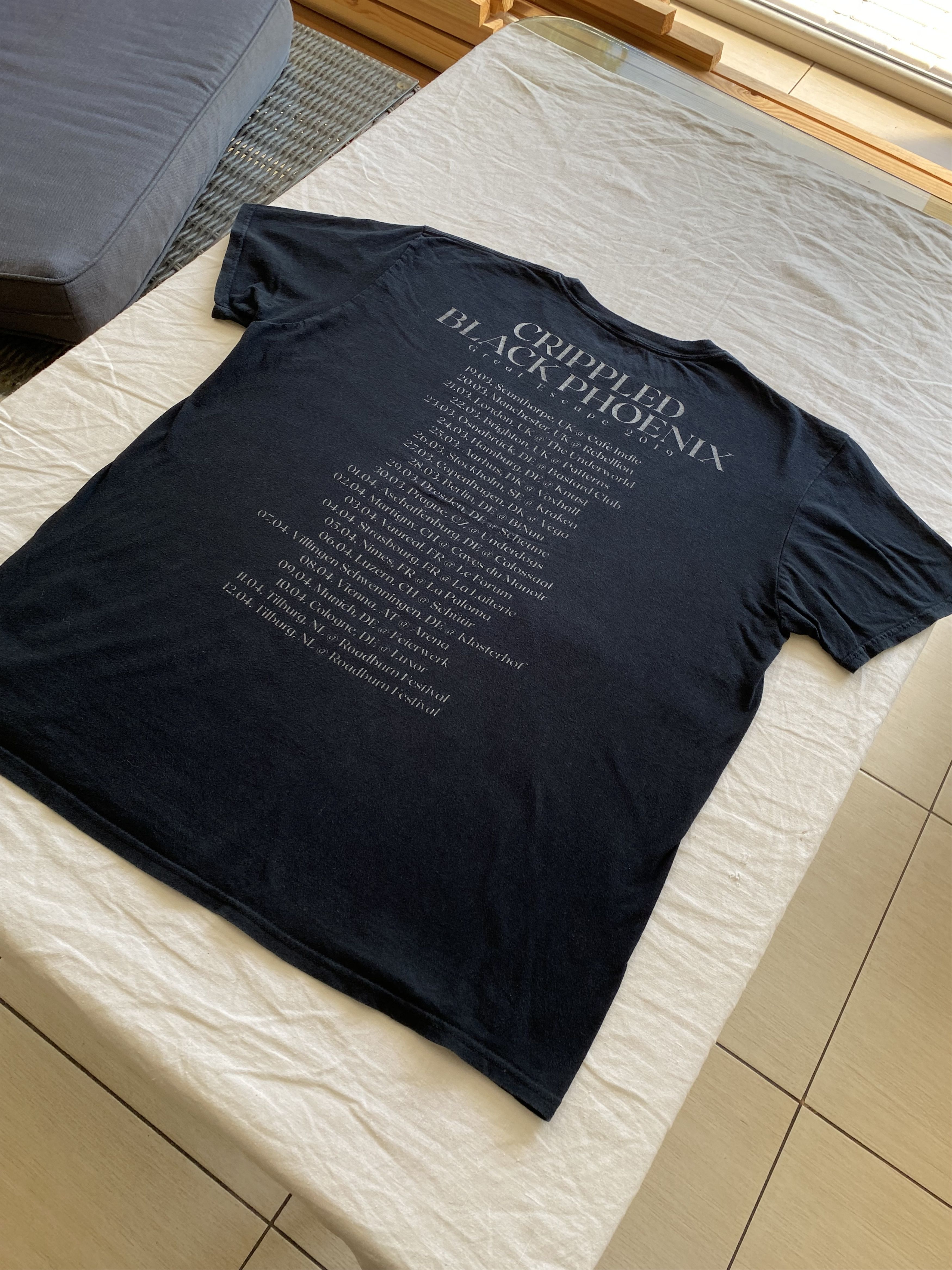 Band Tees Vintage 2019 Crippled Black Phoenix Rock Band Tour T-shirt Size US XL / EU 56 / 4 - 11 Thumbnail