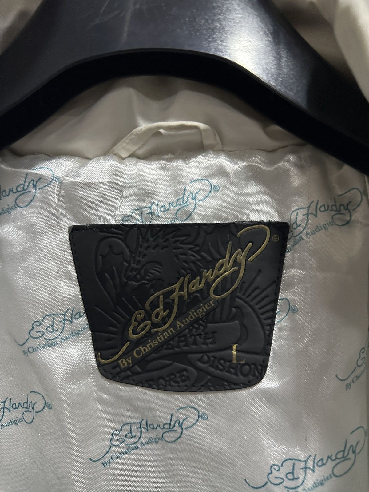 Ed Hardy Vintage Ed Hardy Christian Audigier Faux Fur Cropped Jacket Size L / US 10 / IT 46 - 3 Thumbnail