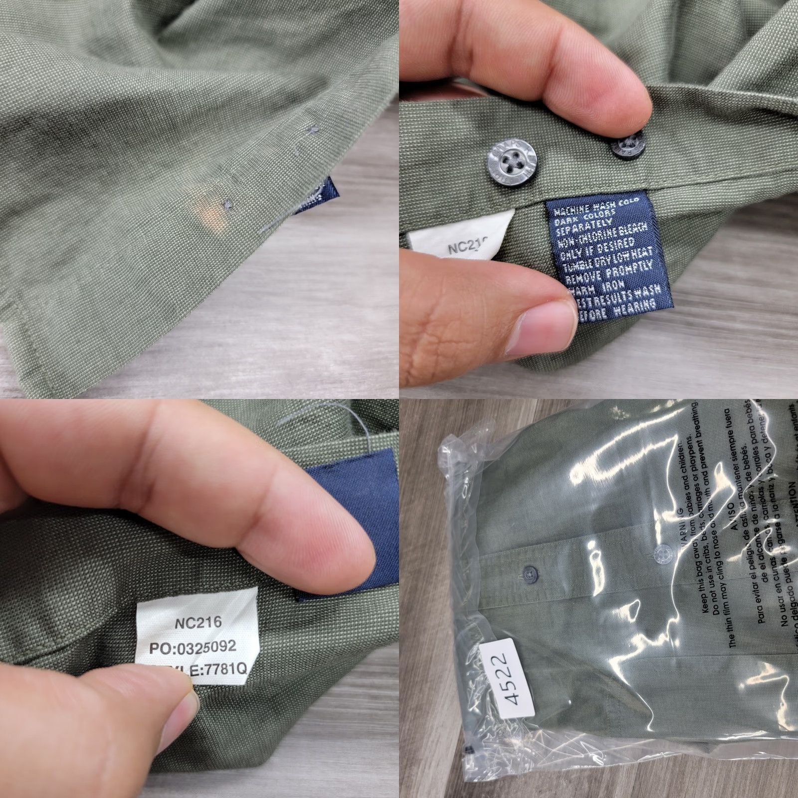 Chaps Chaps Ralph Lauren shirt Mens Large 100% Cotton WPL125 Button LS Casual Green Size US L / EU 52-54 / 3 - 8 Thumbnail