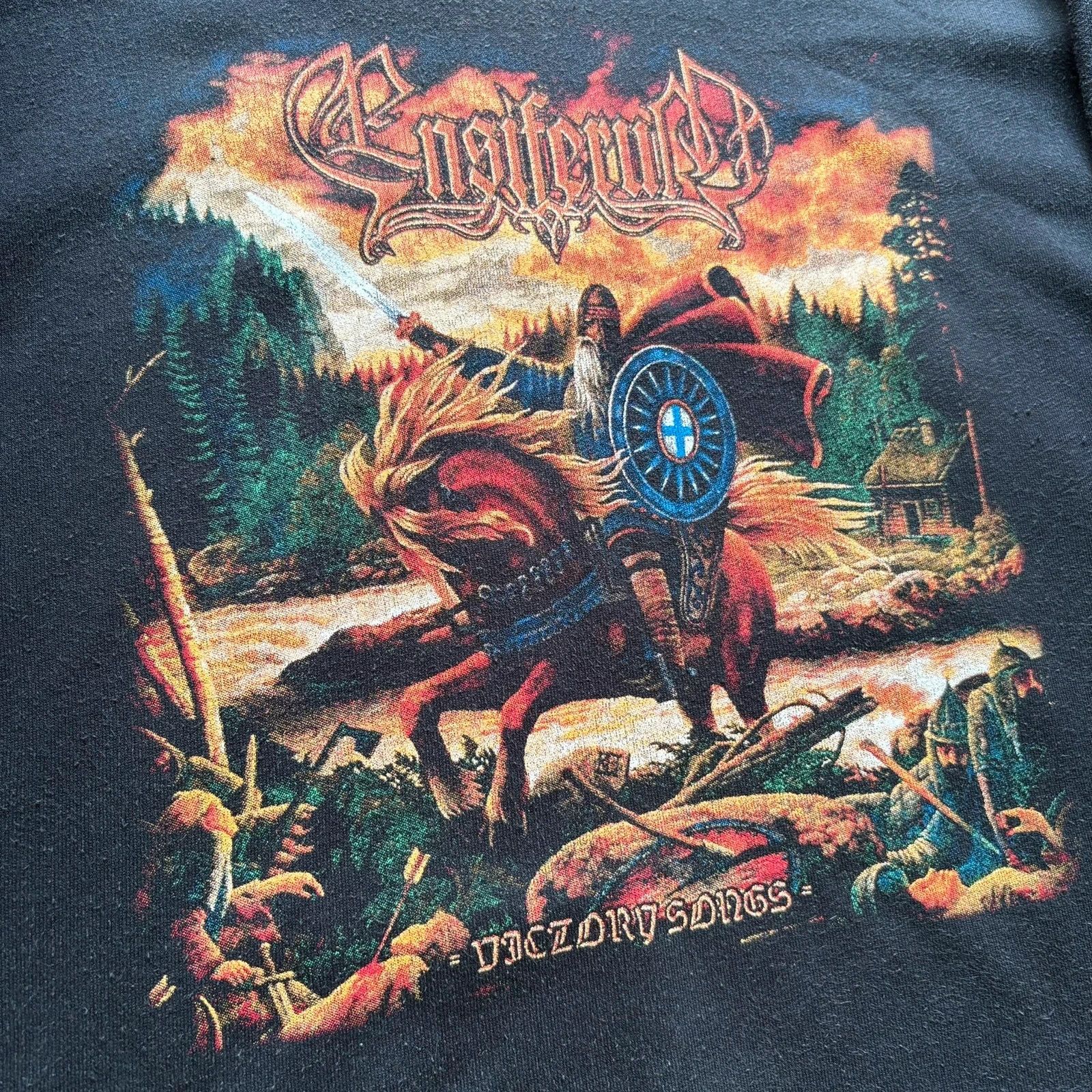 Band Tees vintage 00s Ensiferum Victory Songs hoodie metal band rock Size US XL / EU 56 / 4 - 8 Thumbnail