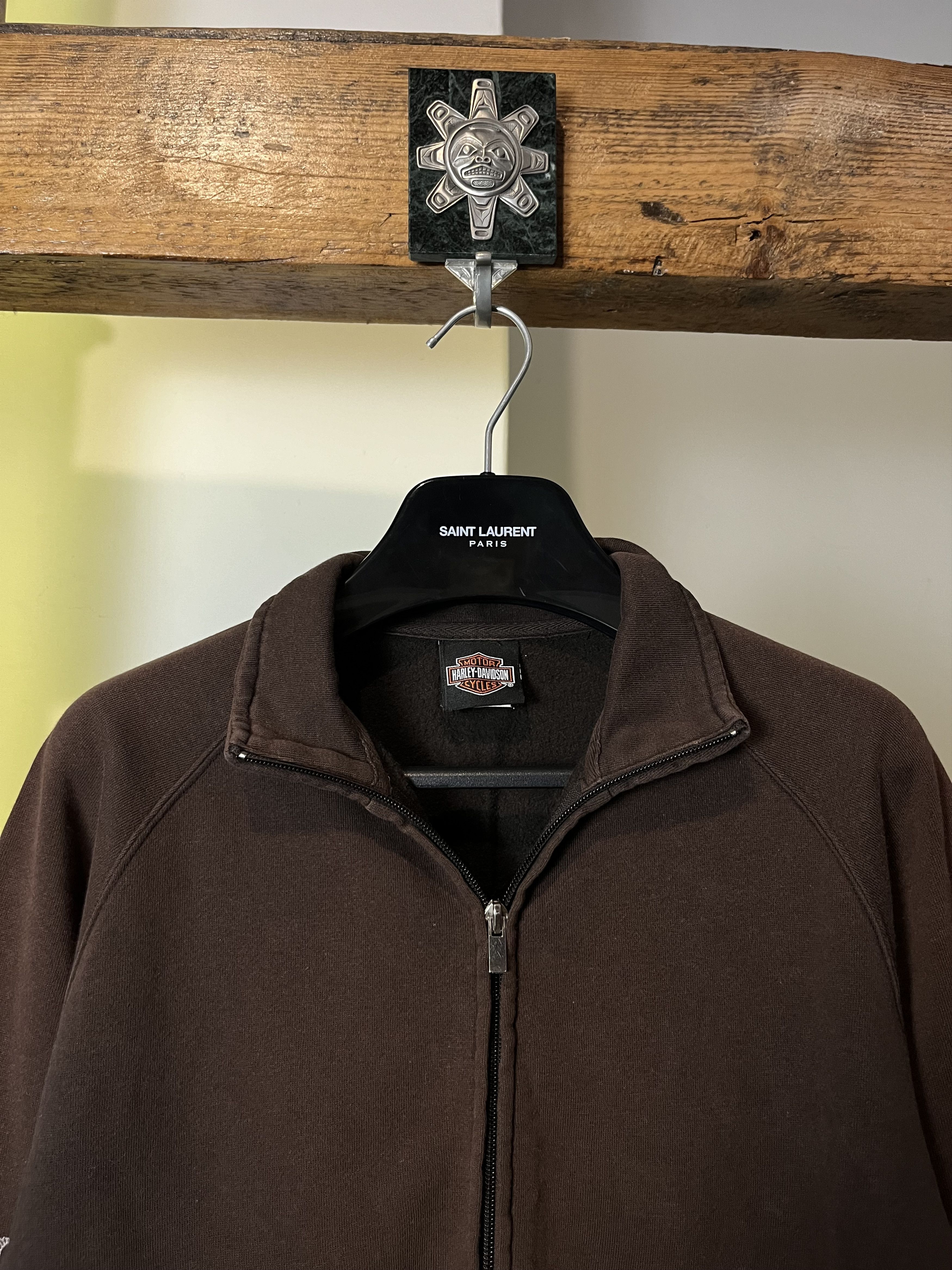 Harley Davidson × Vintage Vintage y2k Harley Davidson Bike Zip Sweatshirt Size US M / EU 48-50 / 2 - 4 Thumbnail
