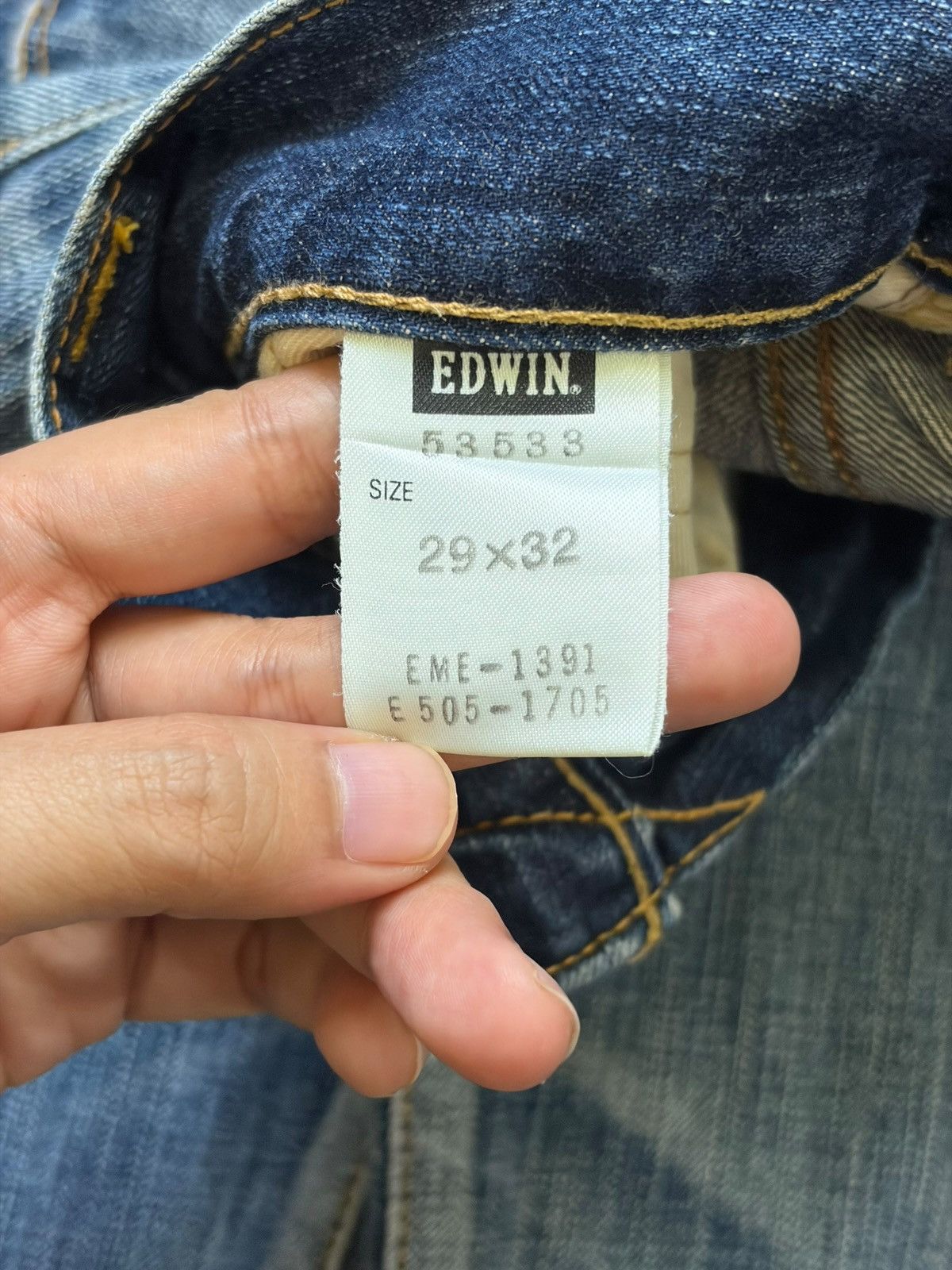 Edwin Vintage Edwin 503 Faded Wash Distress Flare Jeans Size 30" / US 8 / IT 44 - 5 Thumbnail