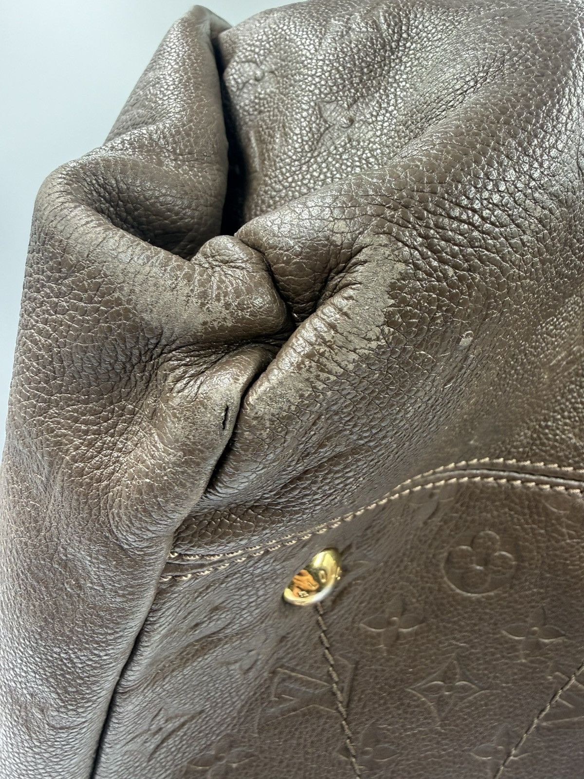 Louis Vuitton Louis Vuitton Empreinte Leather Hobo Bag Brown Taupe Large Size ONE SIZE - 12 Thumbnail