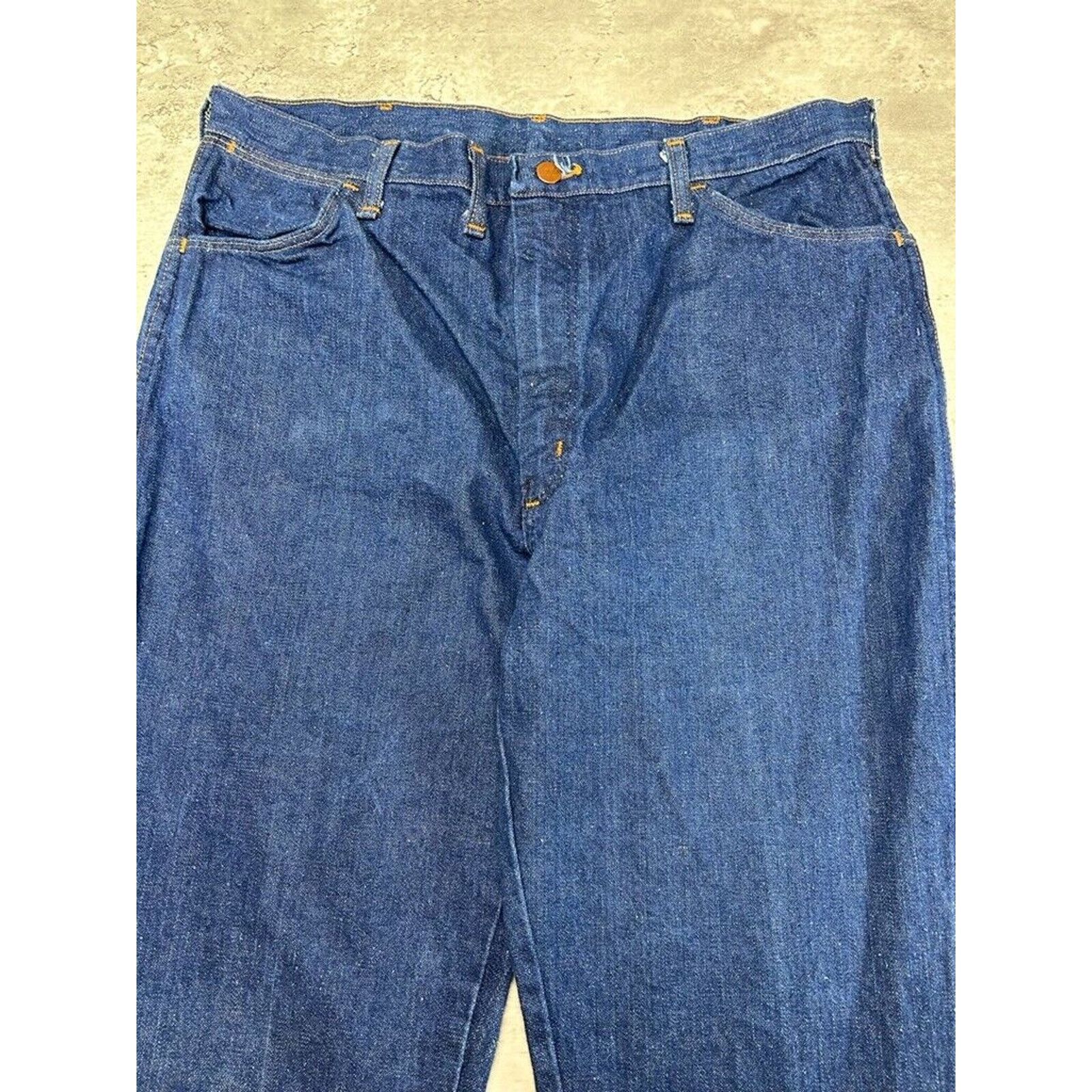 Wrangler Vintage Wrangler Western Dark Wash Straight Denim Pants 37 Size US 37 - 4 Thumbnail