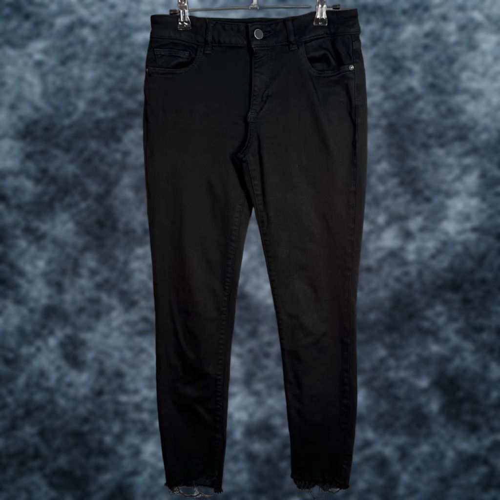 DL1961 DL1961 Margaux Instasculpt Ankle Skinny Jeans Black Raw Hem Size 26 Womens Jeans Size 26" / US 2 / IT 38 - 1 Thumbnail