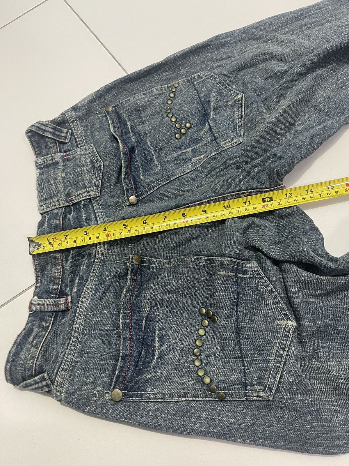 Punk and Yo × Vintage Nouveau Brillant Home Designer Jeans Size US 30 / EU 46 - 14 Thumbnail