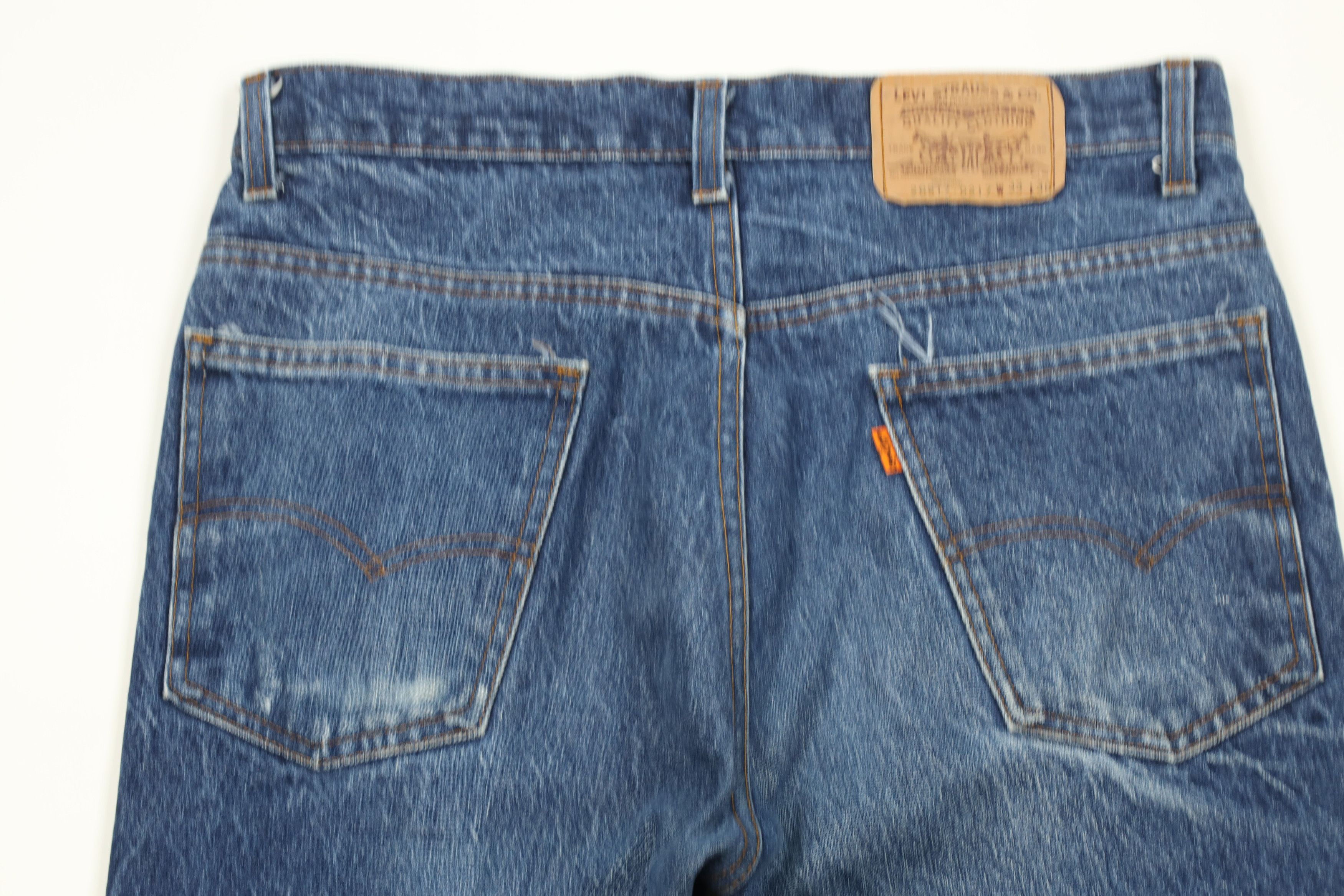 Levi's × Vintage Vintage 80s Levis 517 Orange Tab Flared Bootcut Jeans USA Size US 33 - 12 Thumbnail