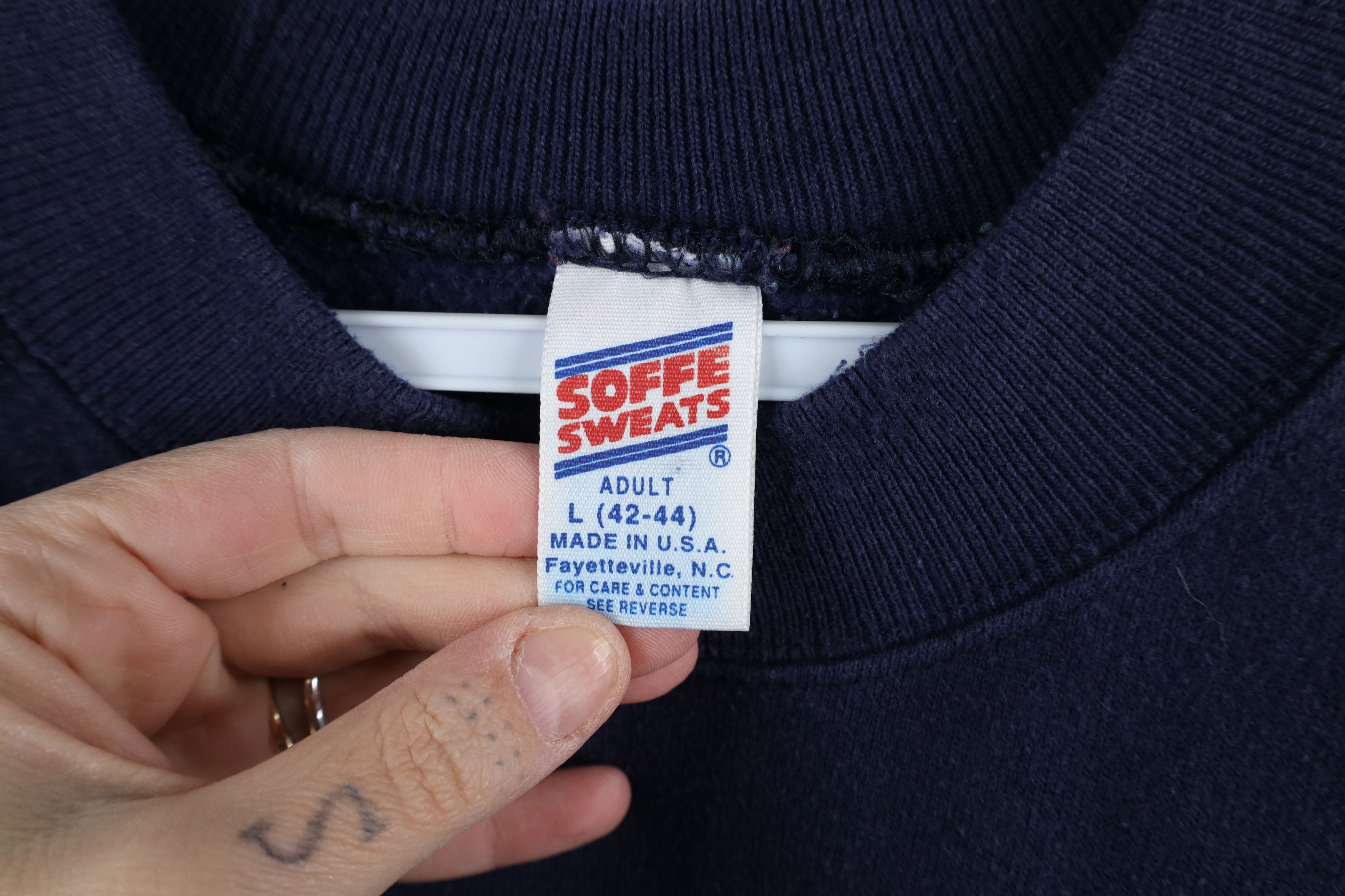 Vintage Vintage 70s 80s Soffe Academy Short Sleeve Sweatshirt USA Size US L / EU 52-54 / 3 - 7 Thumbnail