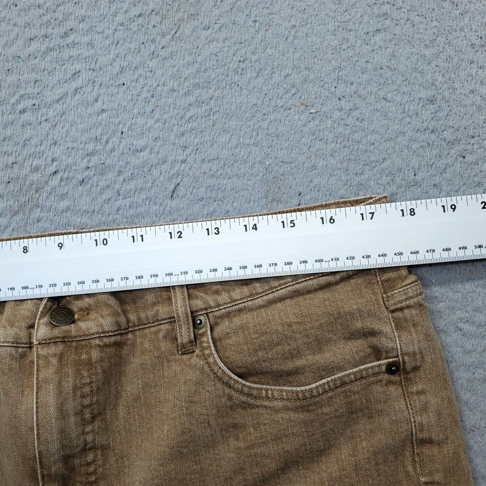 Ralph Lauren Lauren Ralph Lauren Wide Leg Jeans Women 16 Tan Denim 5 Pocket Design Jeans Women 16 Tan Denim 5 Pocket Design Size 38" / US 16 / IT 52 - 6 Thumbnail