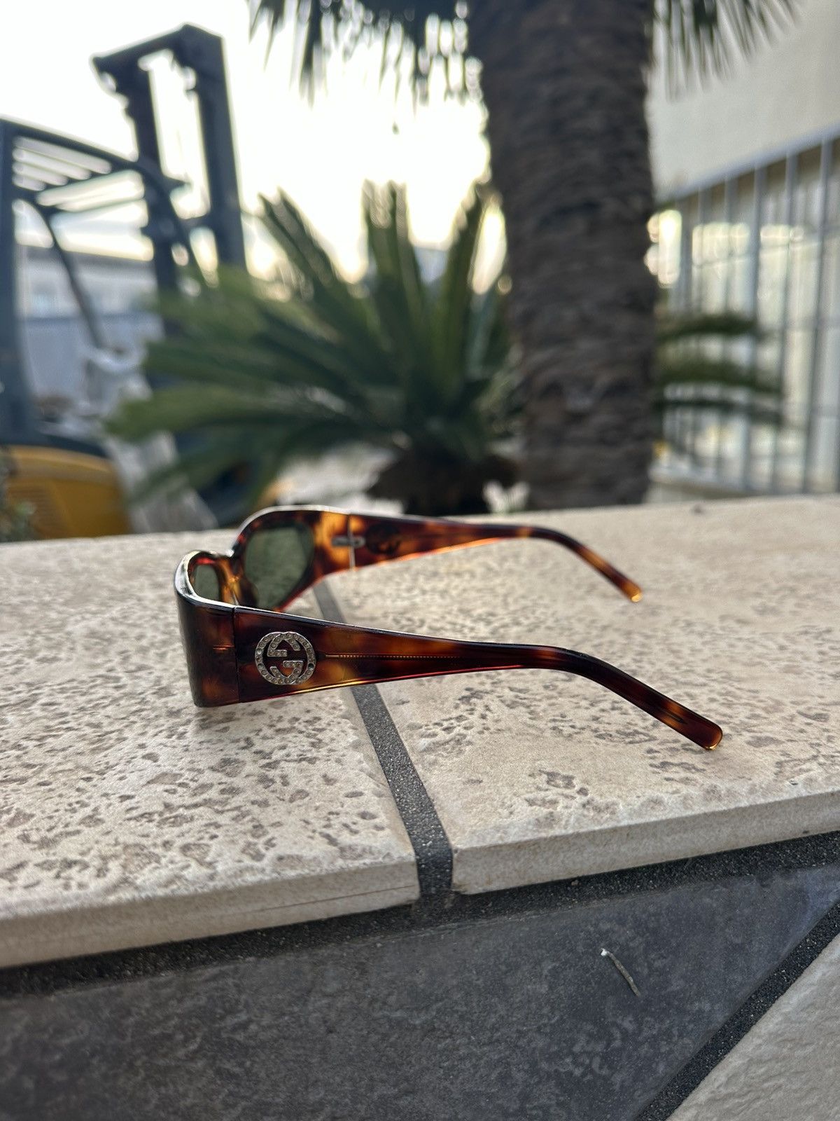 Gucci Gucci Sunglasses Brown Vintage Size ONE SIZE - 4 Thumbnail