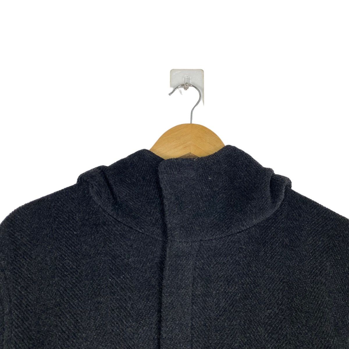 PPFM wool overcoat hoodie