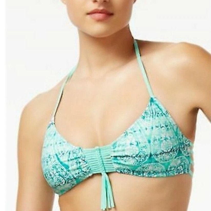 Other Hula Honey Sz S Bralette Halter Bikini Top Strappy Cutouts Size ONE SIZE - 1 Thumbnail