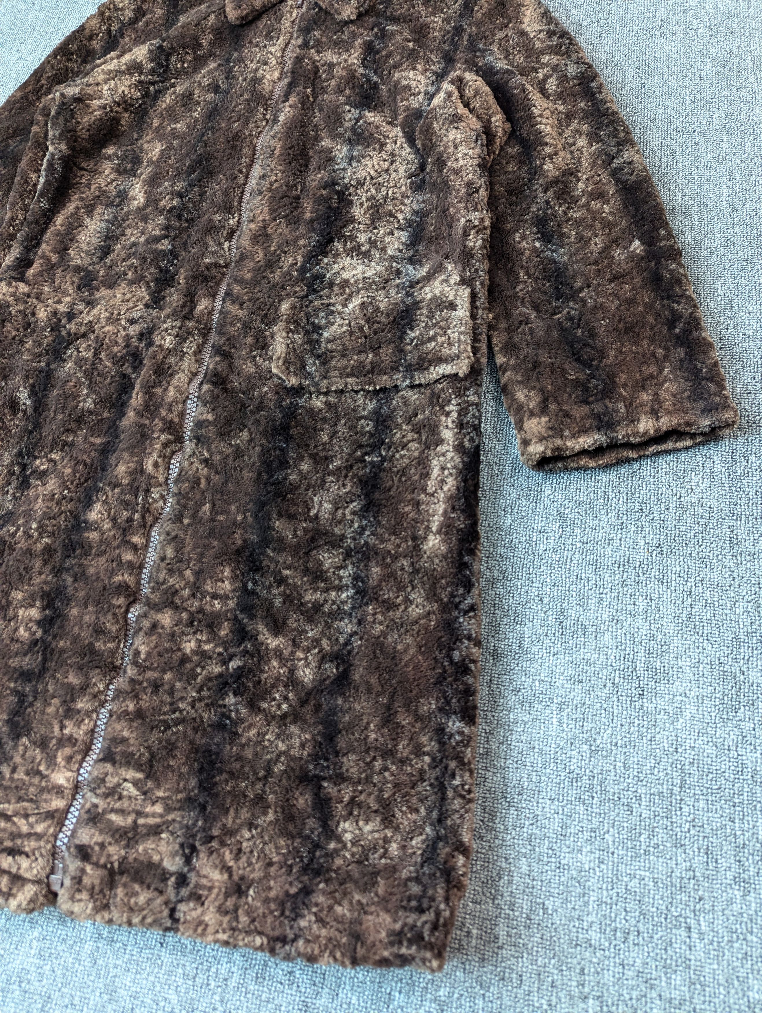 Japanese Brand × Vintage K.A.T Faux Fur Rayon Long Coat Zipper Jacket Size M Size M / US 6-8 / IT 42-44 - 3 Thumbnail