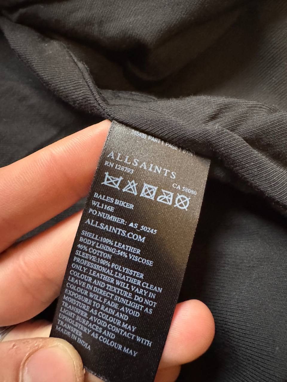 Allsaints All Saint Bales Biker Leather Jacket Size S / US 4 / IT 40 - 9 Thumbnail