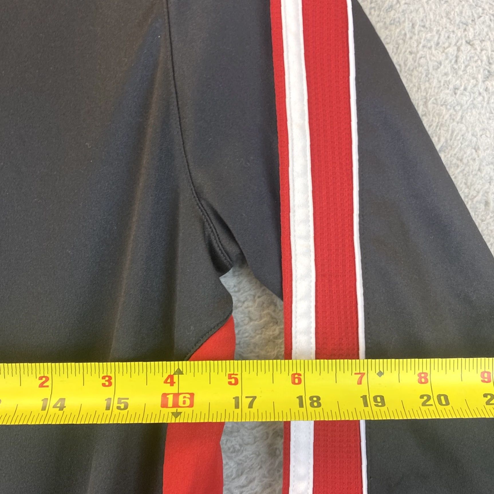 Adidas adidas Men Jacket ClimaLite Black 3 Stripe Sleeve Zip Front Pockets XL / 69-7 Size US XL / EU 56 / 4 - 5 Thumbnail