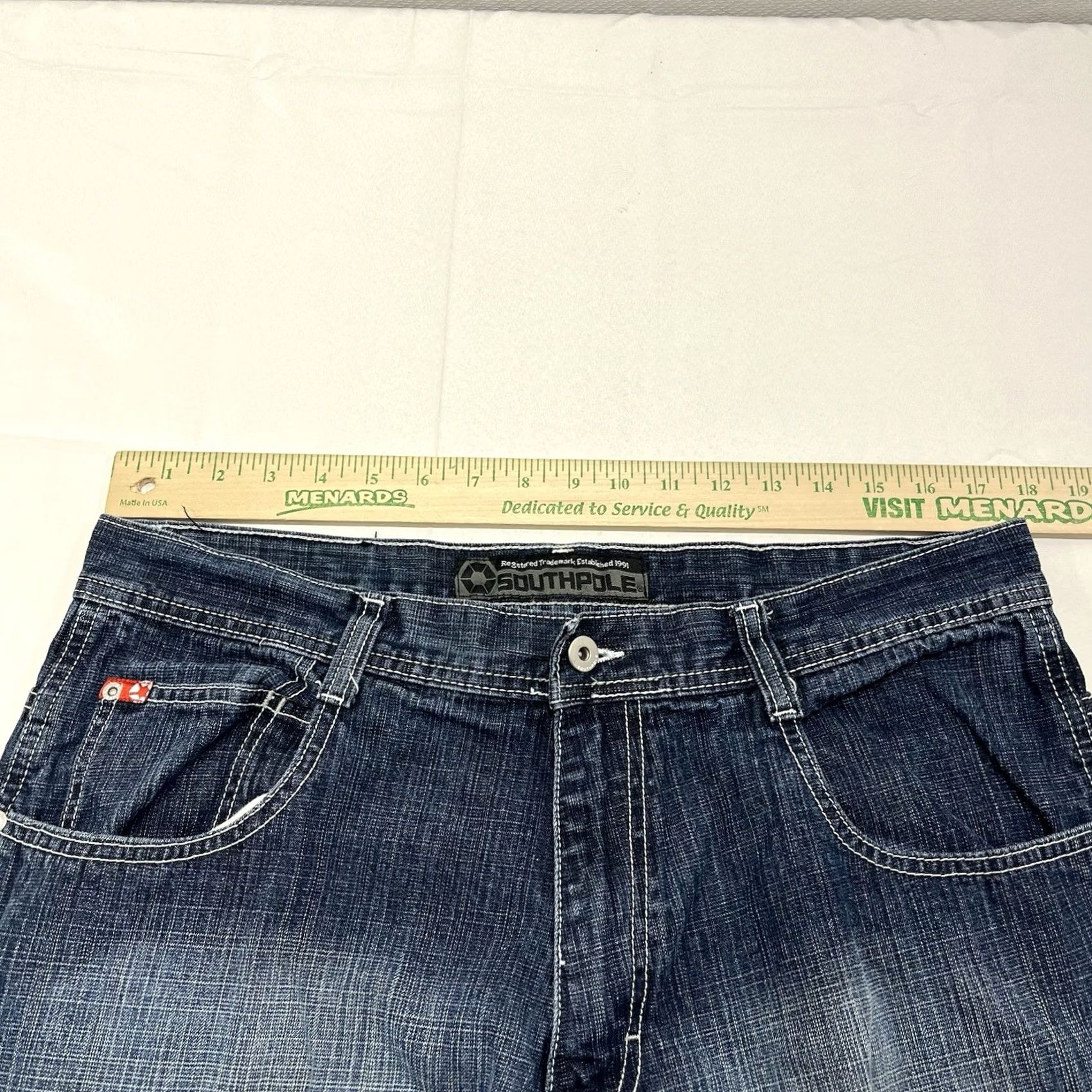 Southpole VINTAGE SOUTHPOLE Jeans 36x31 Y2K Classic Baggy Red Tab Denim Skater Hip Hop Mens Size US 36 / EU 52 - 6 Thumbnail