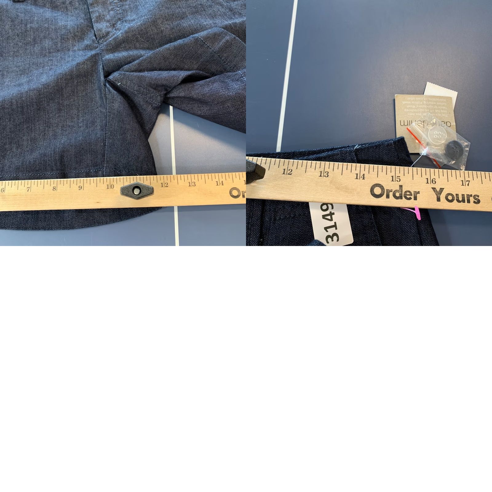 Gap NEW GAP Stretch Bermuda Shorts Womens Size 4 30x5 Khaki Denim Slim Flat Front Beige Stretch Shirt Womens Size 27" / US 4 / IT 40 - 10 Thumbnail