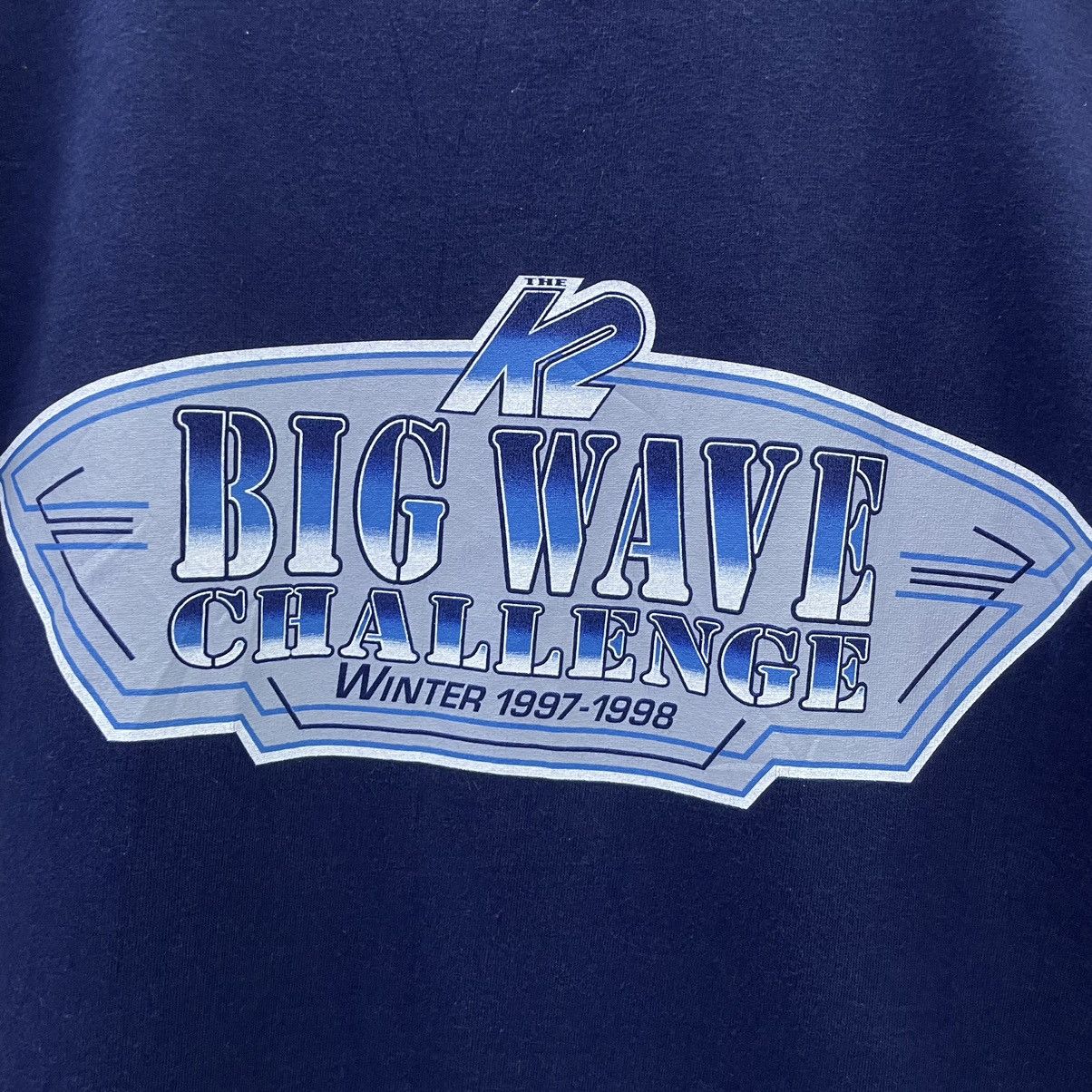 Vintage Vintage 1997 K2 Big Wave Challenge Ski & Snowboard T Shirt Size US M / EU 48-50 / 2 - 2 Thumbnail