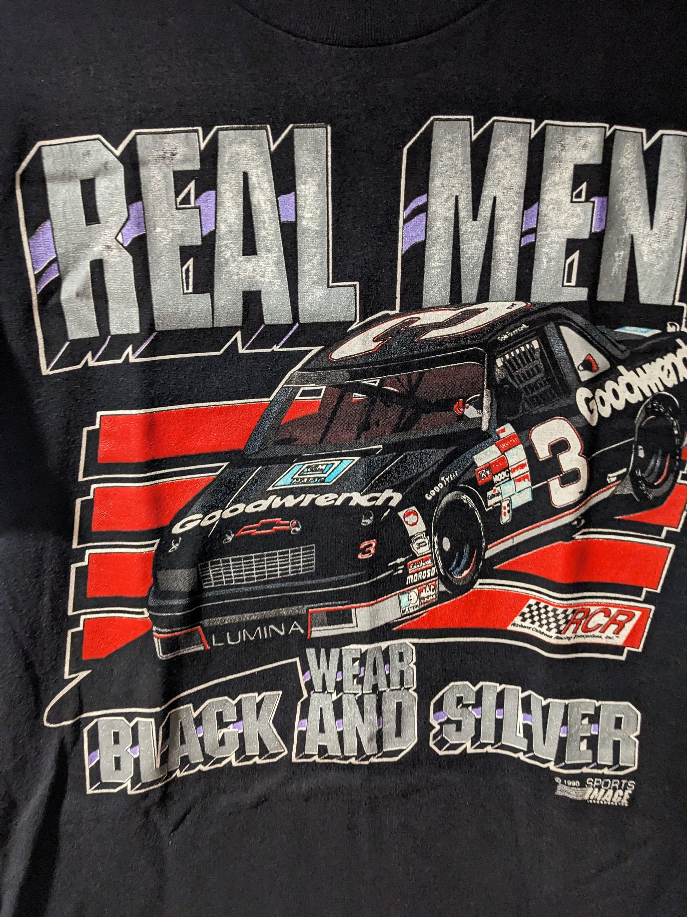 NASCAR × Vintage Vintage 1990 Dale Earnhardt Chase Authentic Nascar T-Shirt Size US M / EU 48-50 / 2 - 2 Thumbnail