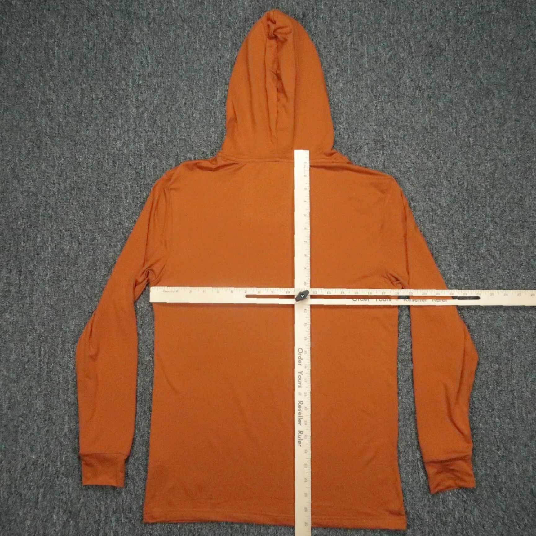 Vintage Burlebo Hoodie Men Small Orange Rust Pullover Hooded Lightweight Performance Hiking Outdoors Size US S / EU 44-46 / 1 - 6 Thumbnail
