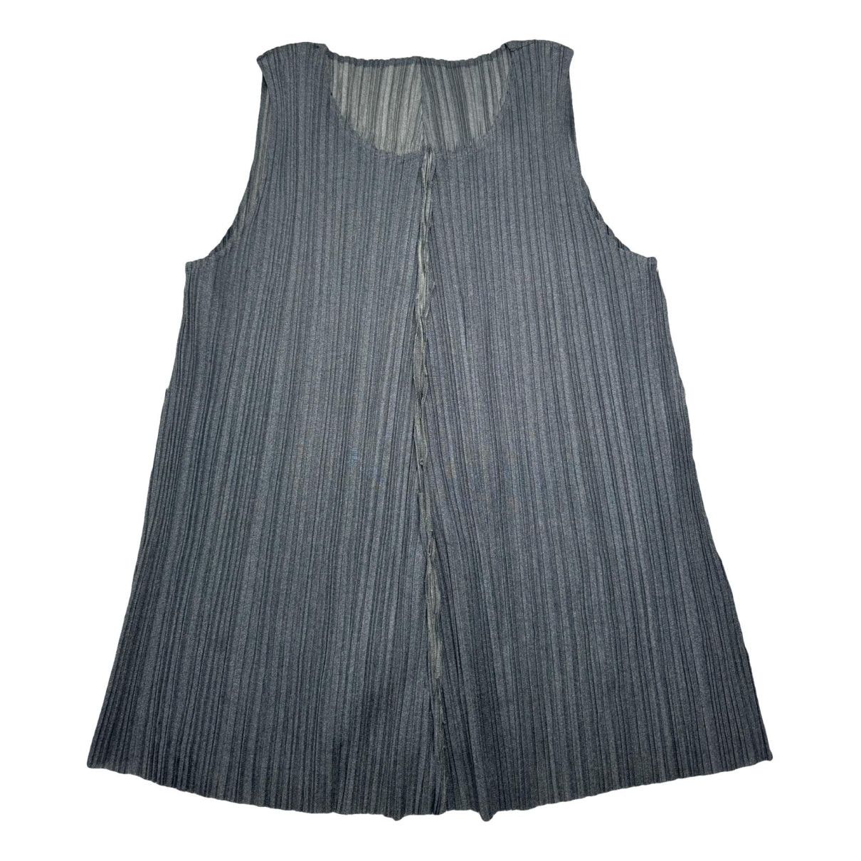 Other Pleats Please Anthracite Polyester Top Size M / US 6-8 / IT 42-44 - 1 Thumbnail