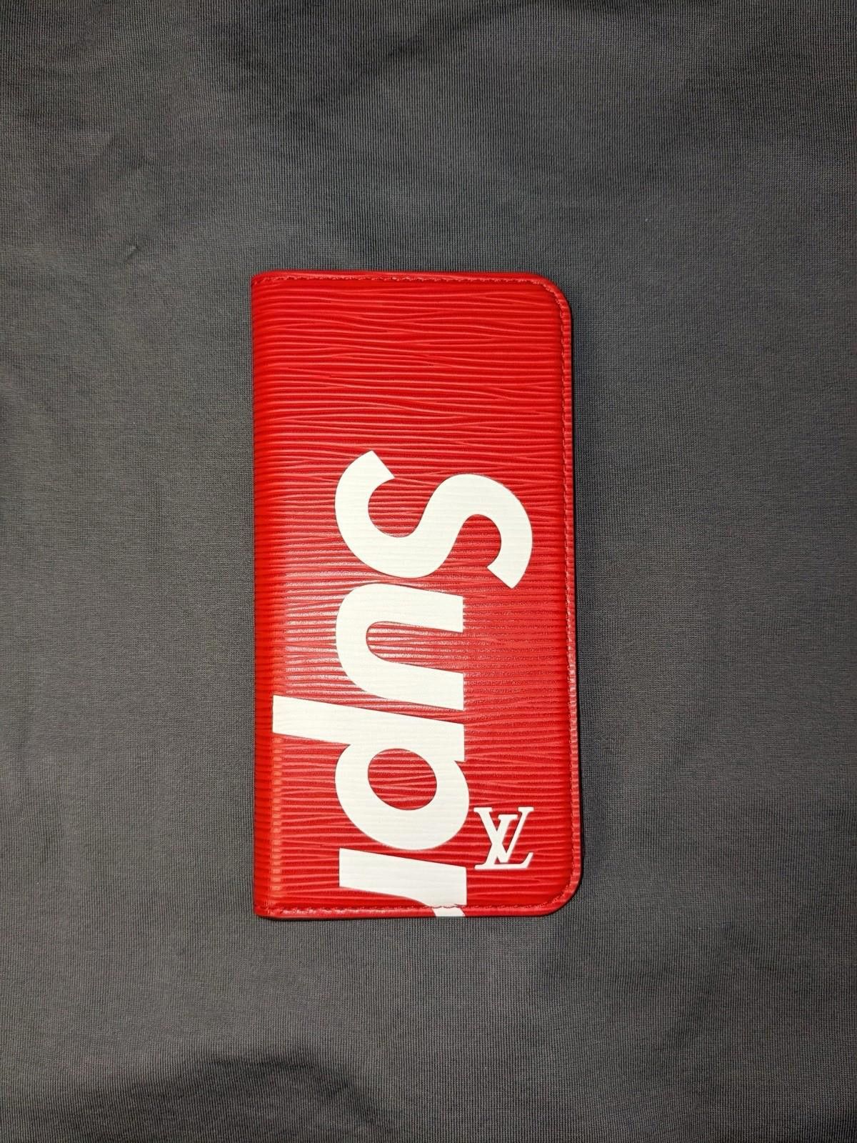 Supreme Louis Vuitton Epi Leather iPhone 7 Folio Case M67757