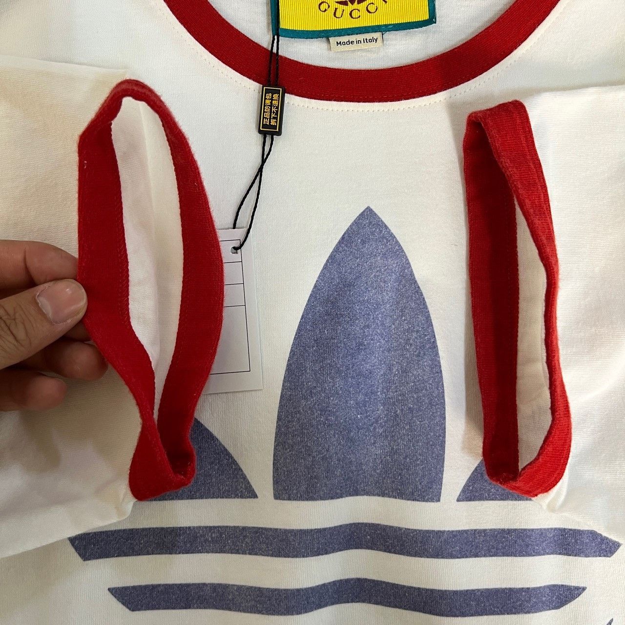Gucci Gucci White new co-branded adidas short sleeves 2501-Nextar Size XS / US 0-2 / IT 36-38 - 4 Thumbnail