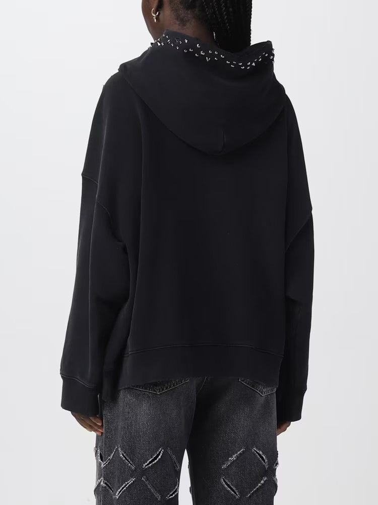 Versace o1y0226 Logo Hoodie in Black Size S / US 4 / IT 40 - 3 Thumbnail