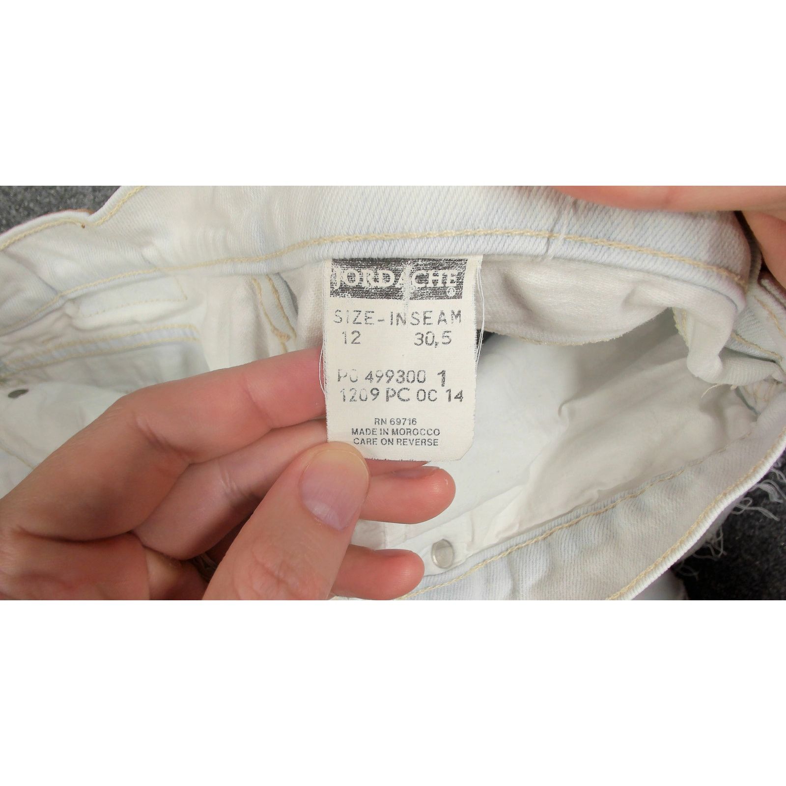 Jordache Vintage Jordache Custom Cut Acid Wash Denim Shorts Y2K Size 32" / US 10 / IT 46 - 5 Thumbnail