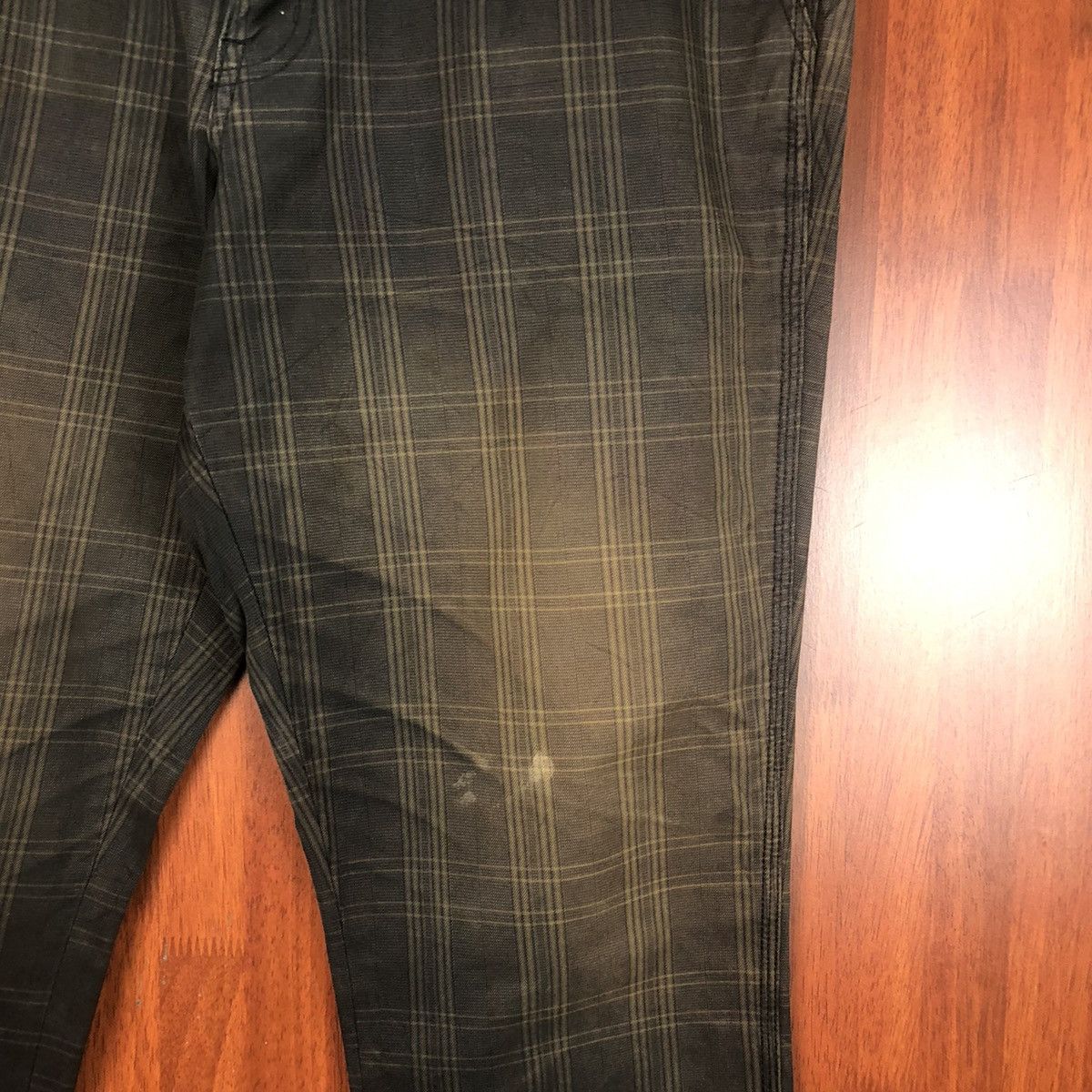 Japanese Brand Checkerd Dark Brown Casual Pants #7510 Size US 34 / EU 50 - 12 Thumbnail