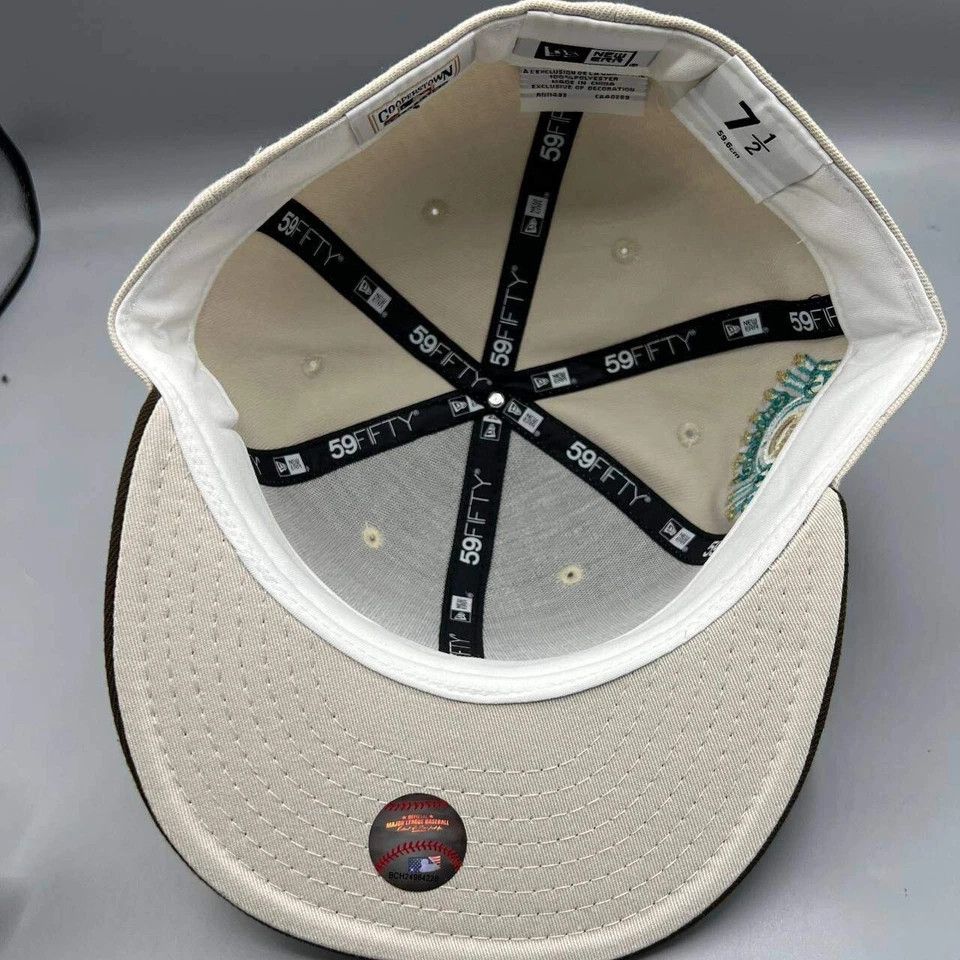 New Era Chicago Cubs Hat Men 7 1/2 Brown All Star Game MLB Fitted Size ONE SIZE - 2 Thumbnail