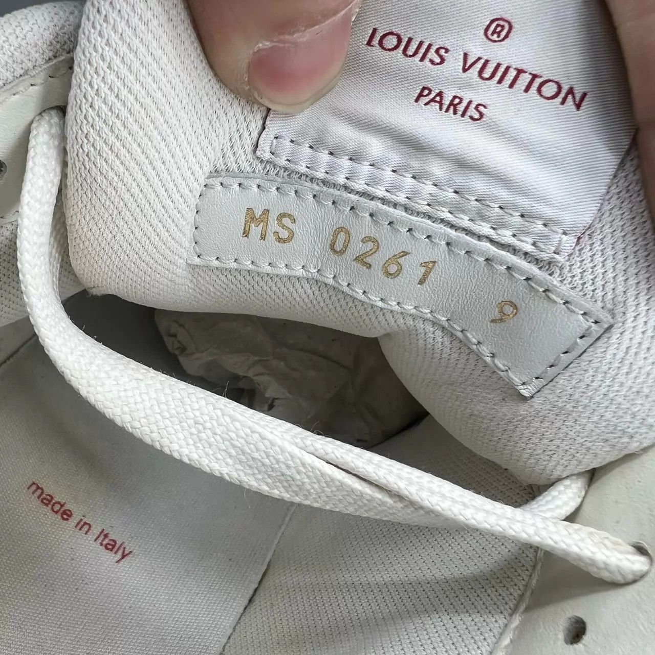 Louis Vuitton LV Trainer White Red Velcro 43 Size US 10 / EU 43 - 8 Thumbnail