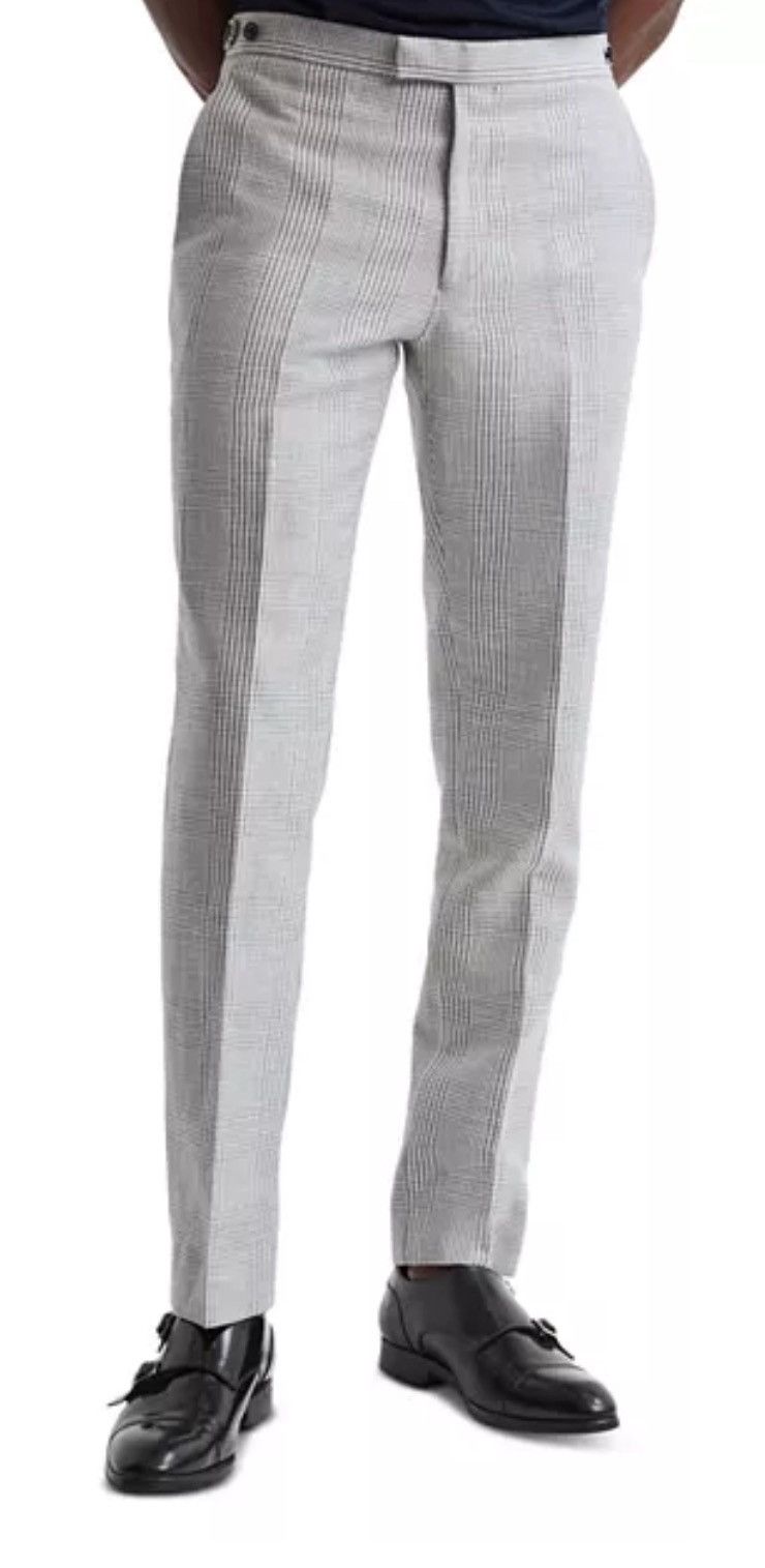 Reiss NEW Men’s Reiss Matinee Slim Power Trouser Grey 34 Waist Size 34R - 2 Thumbnail
