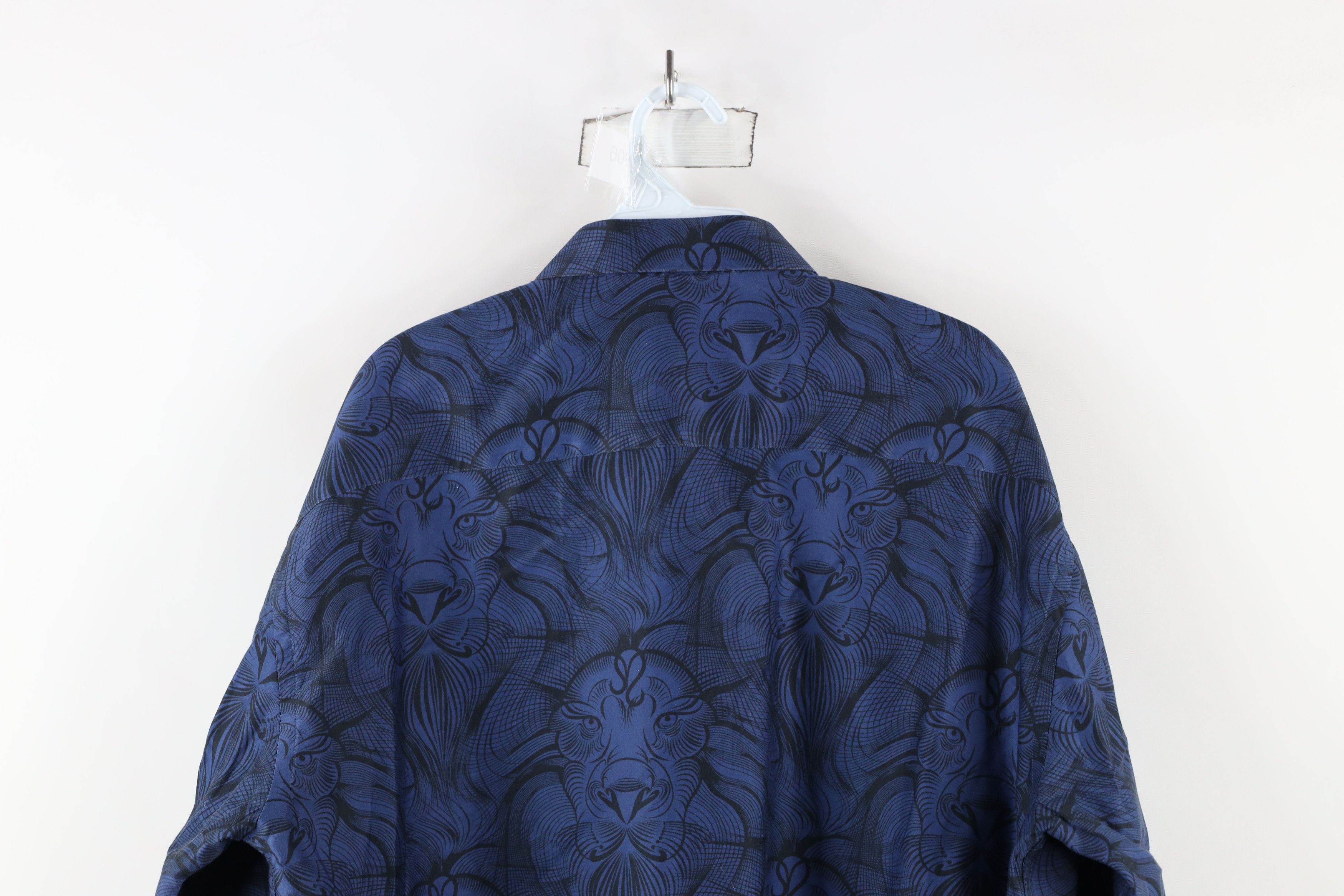 Maceoo × Vintage Maceoo Lion All Over Print Collared Button Shirt Italy Size US XXL / EU 58 / 5 - 12 Thumbnail