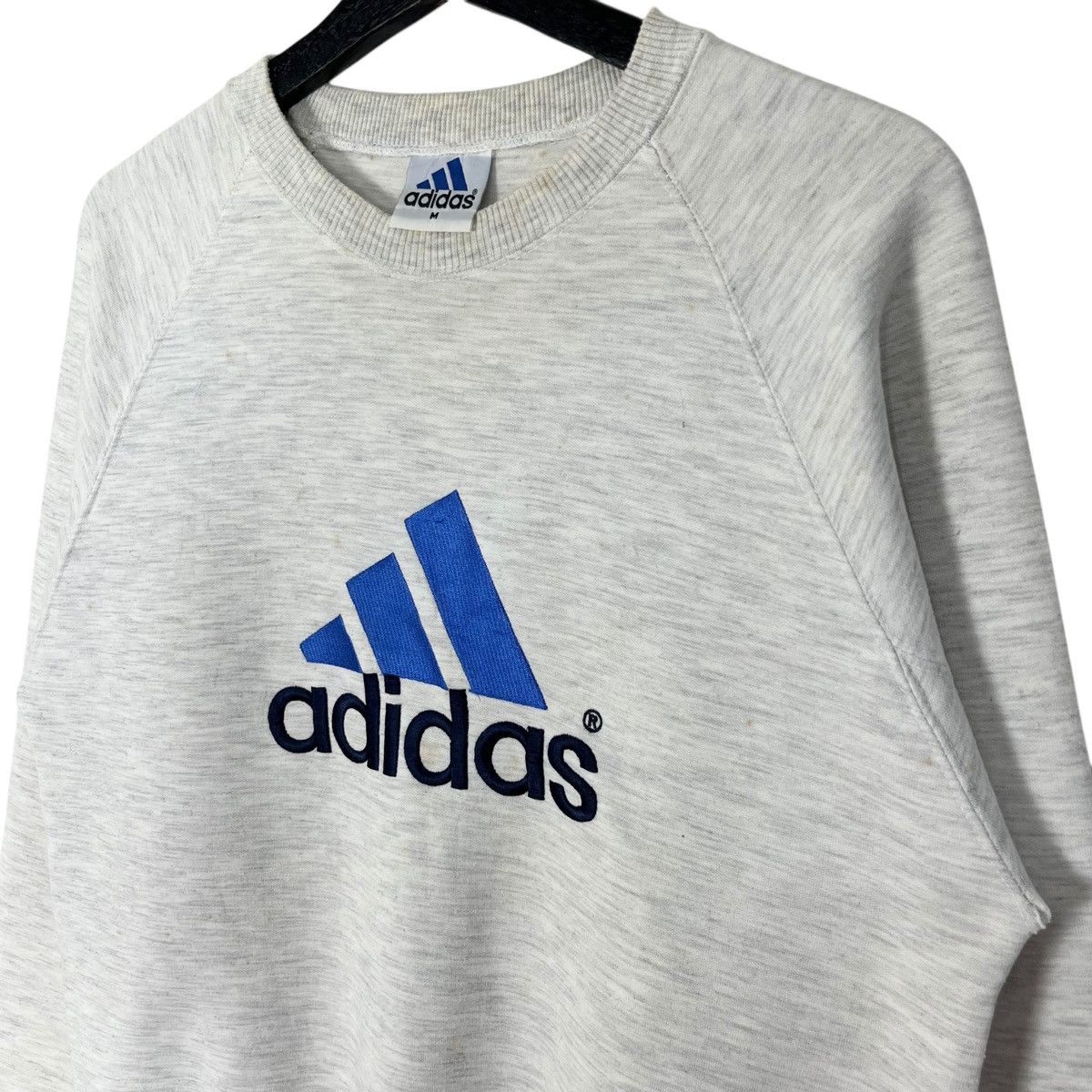 Adidas × Vintage Vintage 90s Adidas Equipment Embroidery Logo Sweatshirt Size US M / EU 48-50 / 2 - 2 Thumbnail