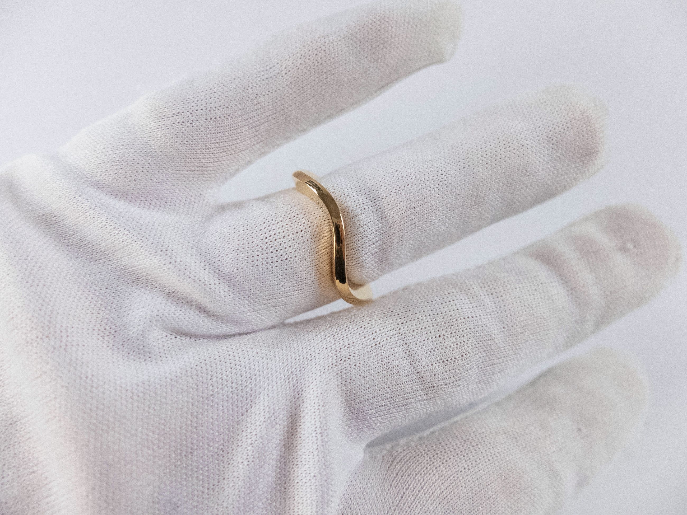 Bottega Veneta BOTTEGA VENETA wavy gold plated silver ring Size 9 / 19 q Size ONE SIZE - 3 Thumbnail
