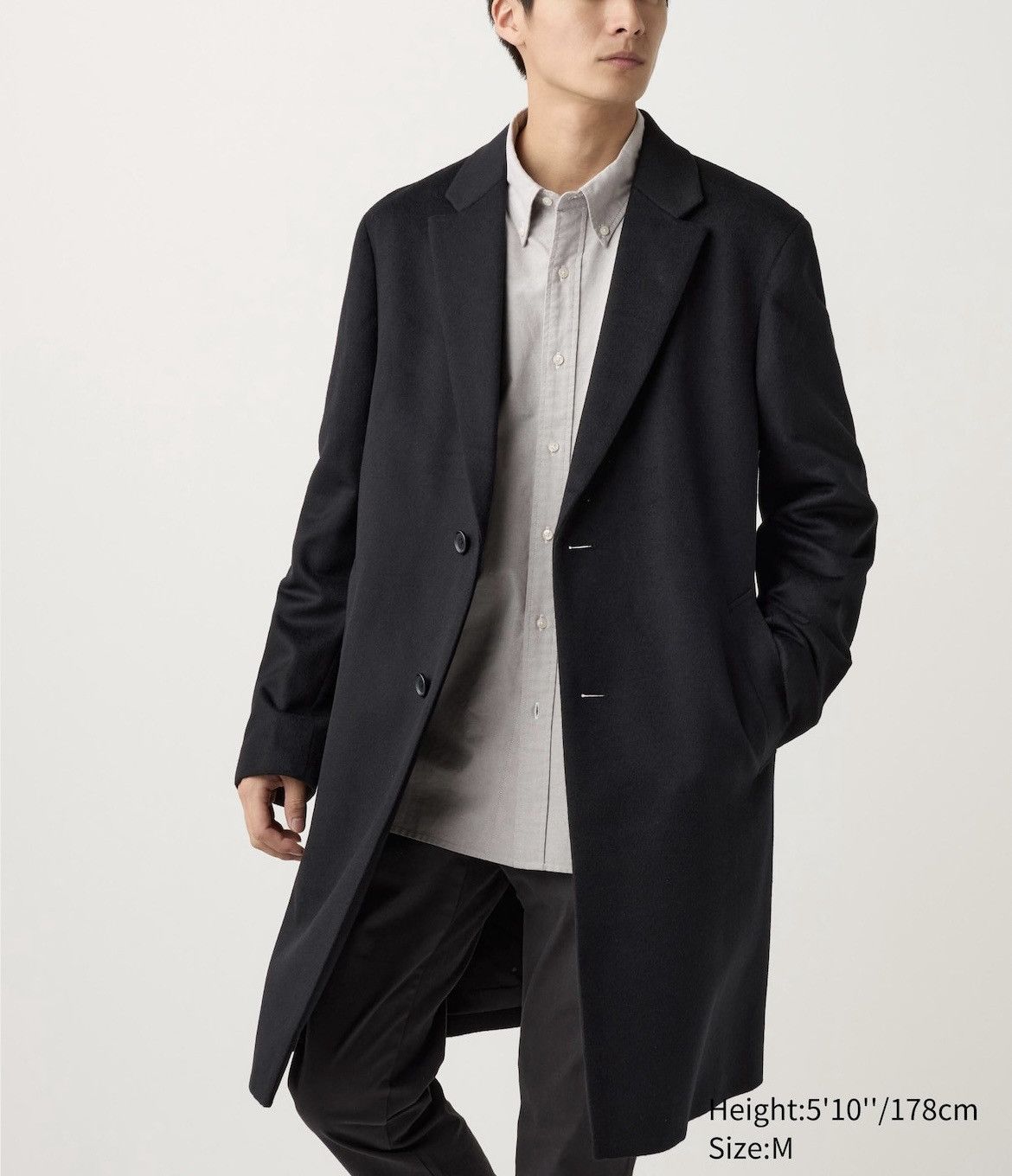 Uniqlo Cashmere Chesterfield Coat Size US M / EU 48-50 / 2 - 3 Thumbnail