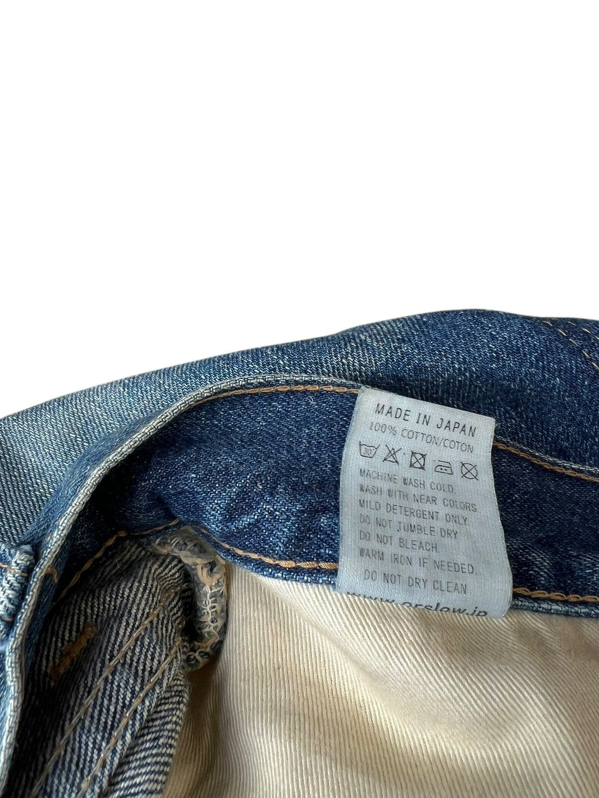 Orslow Dirty Mud Orslow Distressed Denim Bootcut Flare Jeans Size US 30 / EU 46 - 21 Thumbnail
