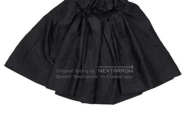 Comme des Garcons Comme Des Garcons size S Black vintage slashed half skirt Size 23" - 7 Thumbnail