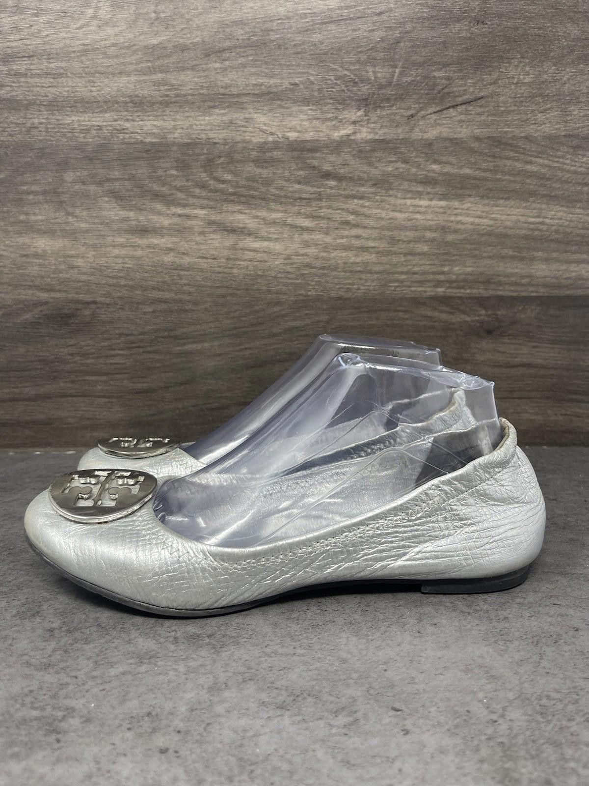 Other Tory Burch Flats Womens Size 7 Silver Slip On Ballet Size US 7 / IT 37 - 1 Thumbnail