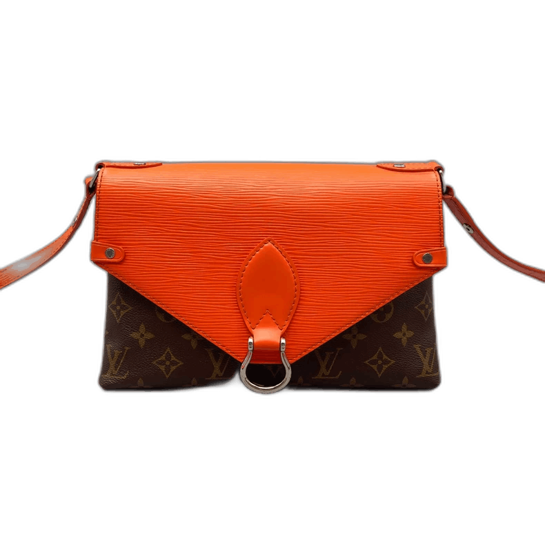 Louis Vuitton Envelope Crossbody Bag With Color Block in Orange, Women's