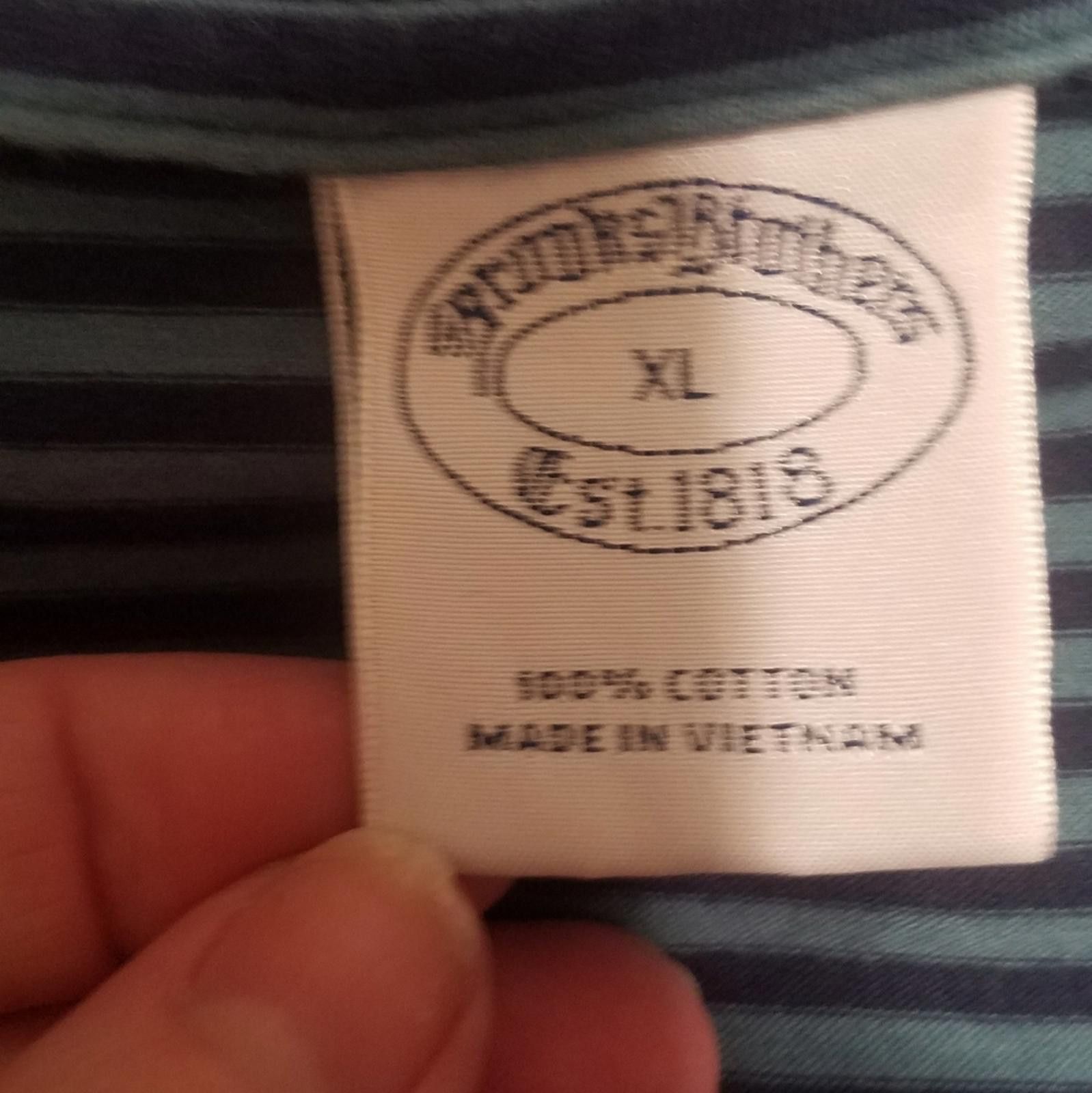 Brooks Brothers Brooks Brothers Navy/Green Striped Polo Shirt XL Size US XL / EU 56 / 4 - 3 Thumbnail