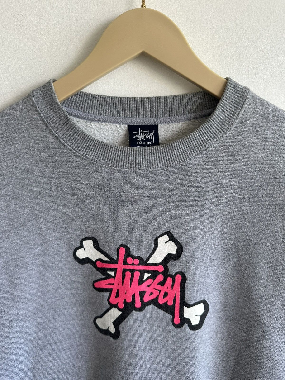 Stussy Vintage Stussy Skull Centre Logo Streetwear Rare USA Size US XL / EU 56 / 4 - 1 Thumbnail