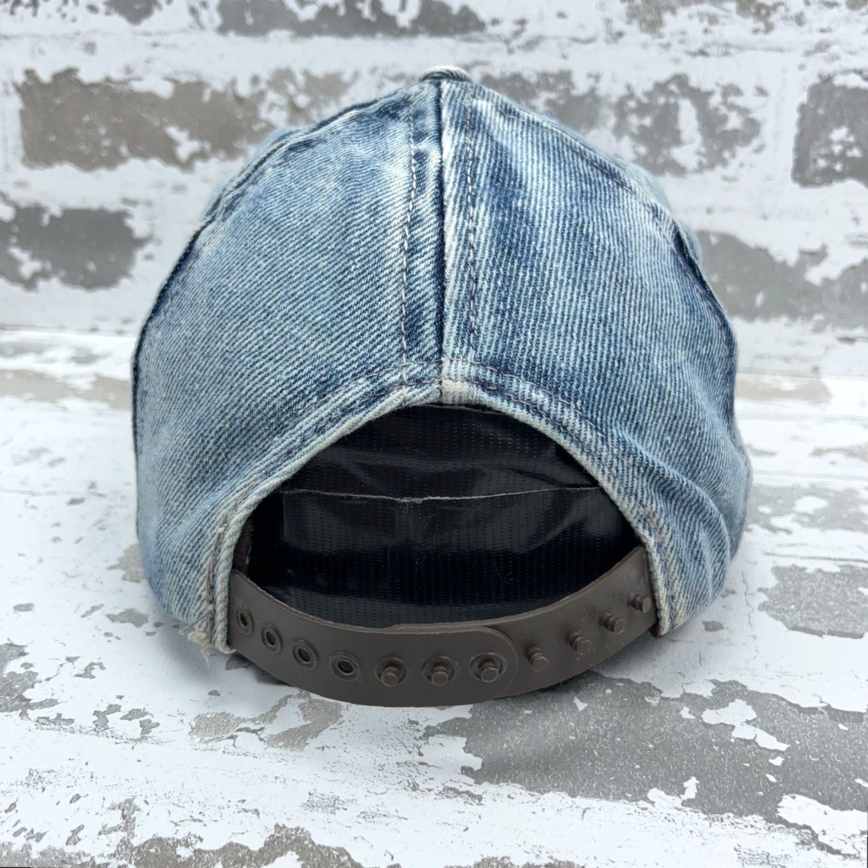 Vintage Vintage Adventure Bound Denim Snapback Hat Men One Size Blue 80s90s USA Classic Outdoor Size ONE SIZE - 5 Thumbnail