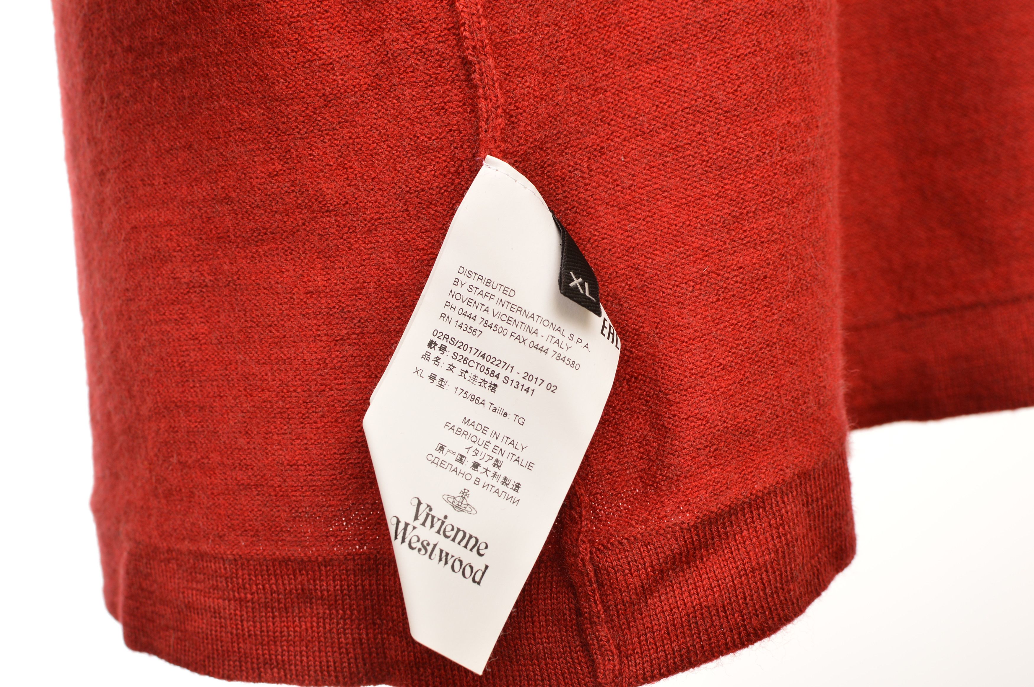Vivienne Westwood Vivienne Westwood Red High Neck Wool Dress Size XL / US 12-14 / IT 48-50 - 7 Thumbnail