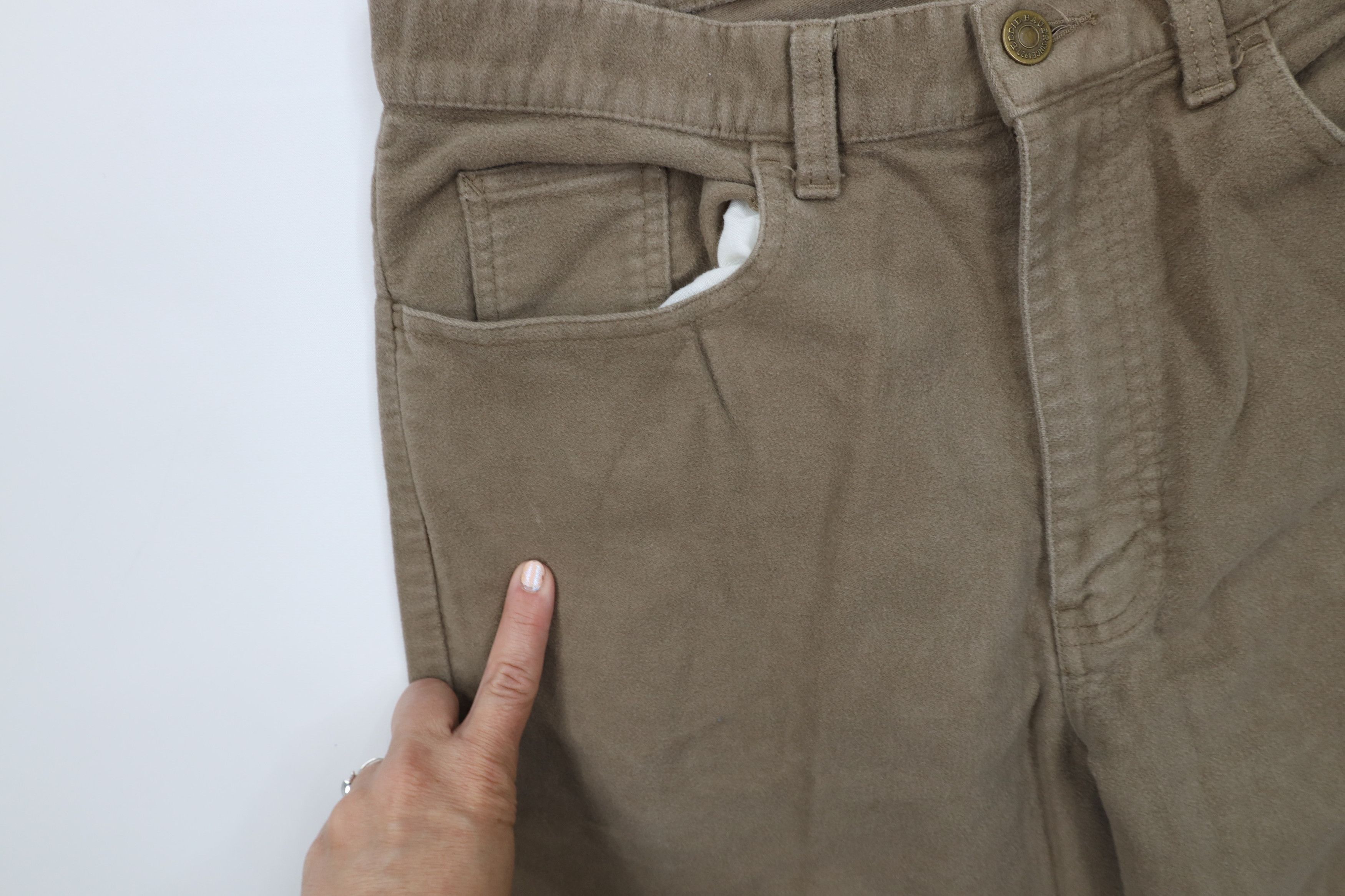 Eddie Bauer Vintage 90s Eddie Bauer Chamois Cloth Moleskin Chino Pants Size US 32 / EU 48 - 6 Thumbnail