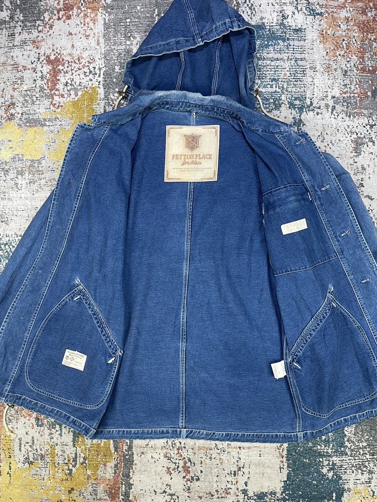 PPFM Vtg PPFM Peyton Place For Men Denim Chore Jacket Size US M / EU 48-50 / 2 - 9 Thumbnail